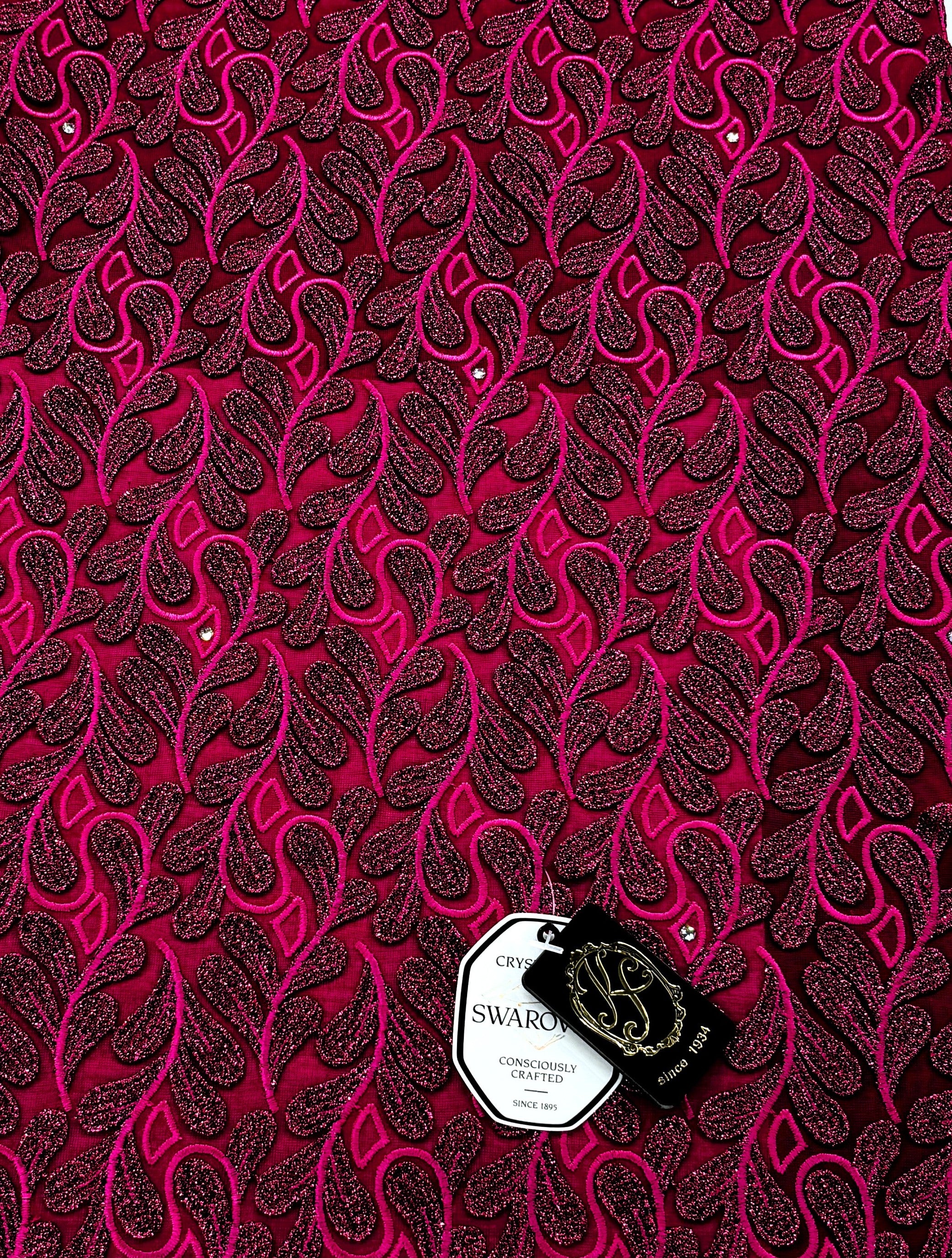 8155 - Swiss Voile Applique Guipure w/Swarovski