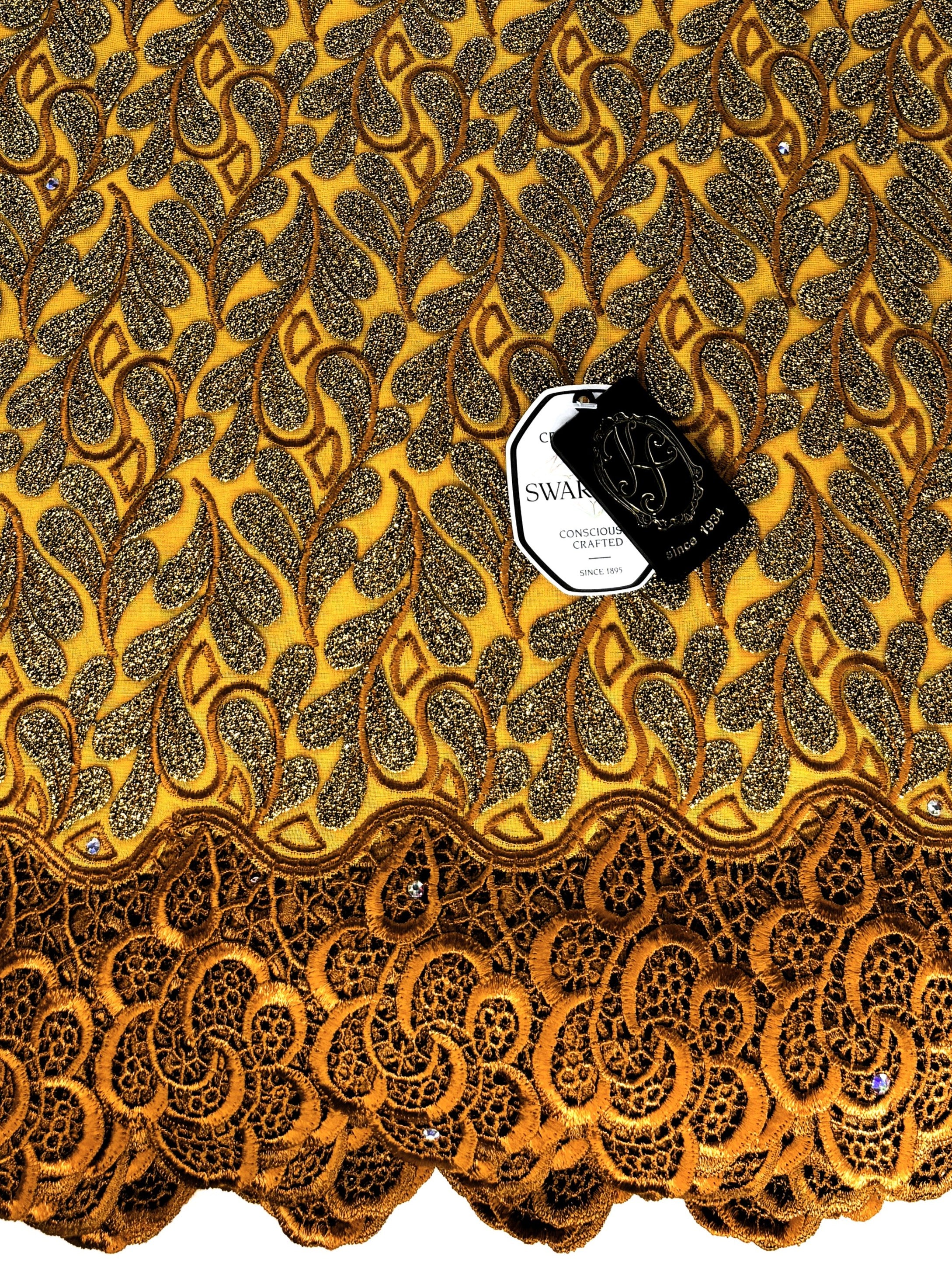 8155 - Swiss Voile Applique Guipure w/Swarovski