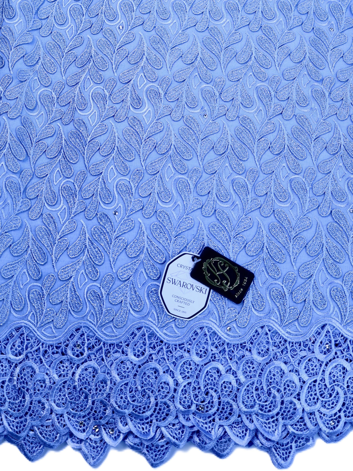 8155 - Swiss Voile Applique Guipure w/Swarovski
