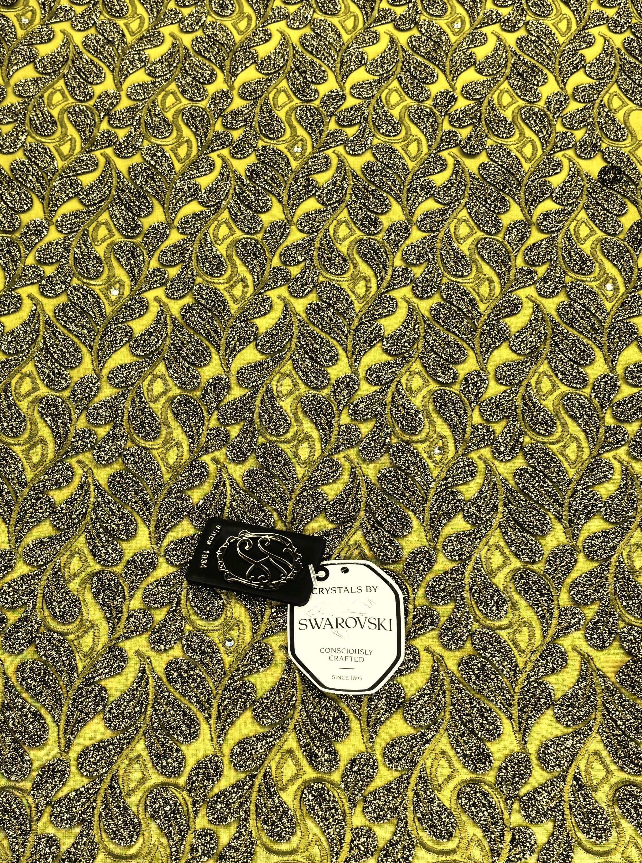 8155 - Swiss Voile Applique Guipure w/Swarovski
