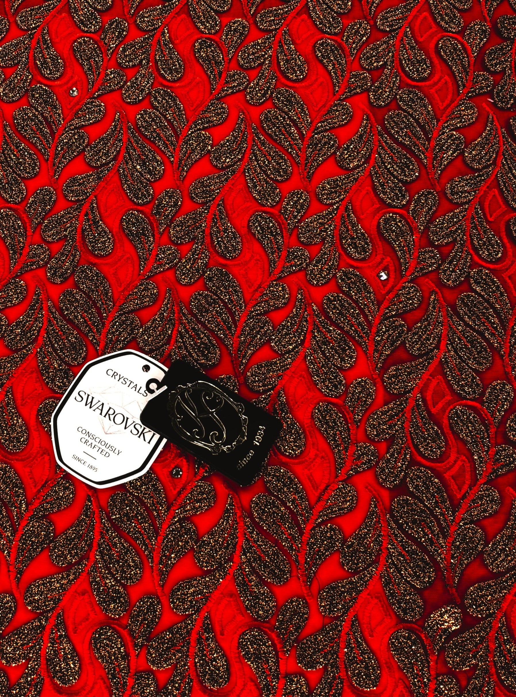 8155 - Swiss Voile Applique Guipure w/Swarovski