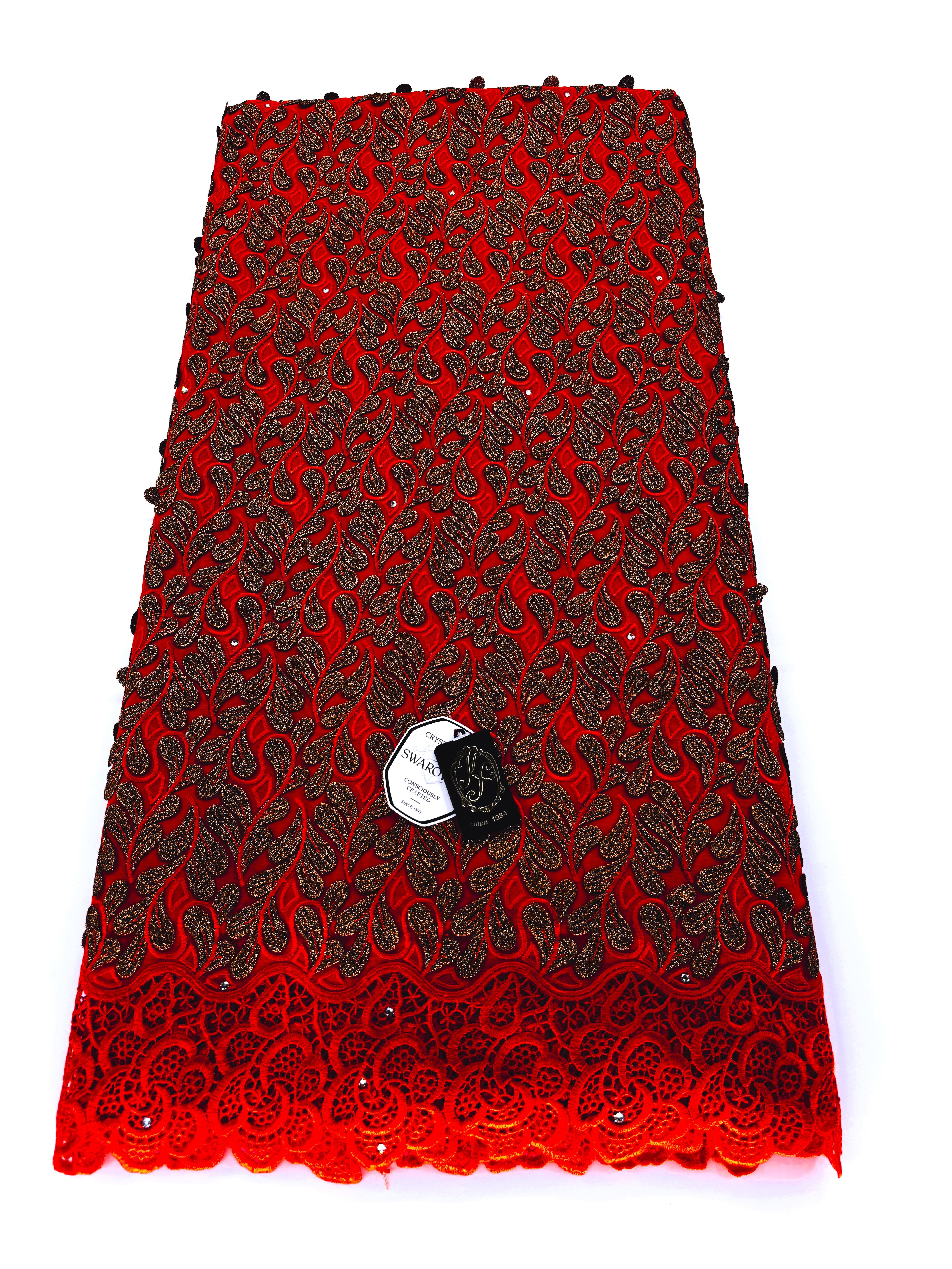 8155 - Swiss Voile Applique Guipure w/Swarovski