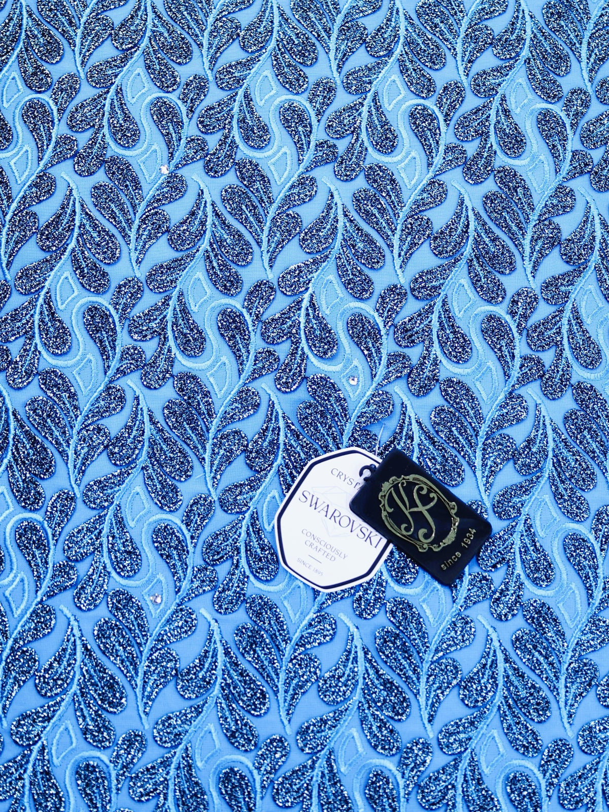 8155 - Swiss Voile Applique Guipure w/Swarovski
