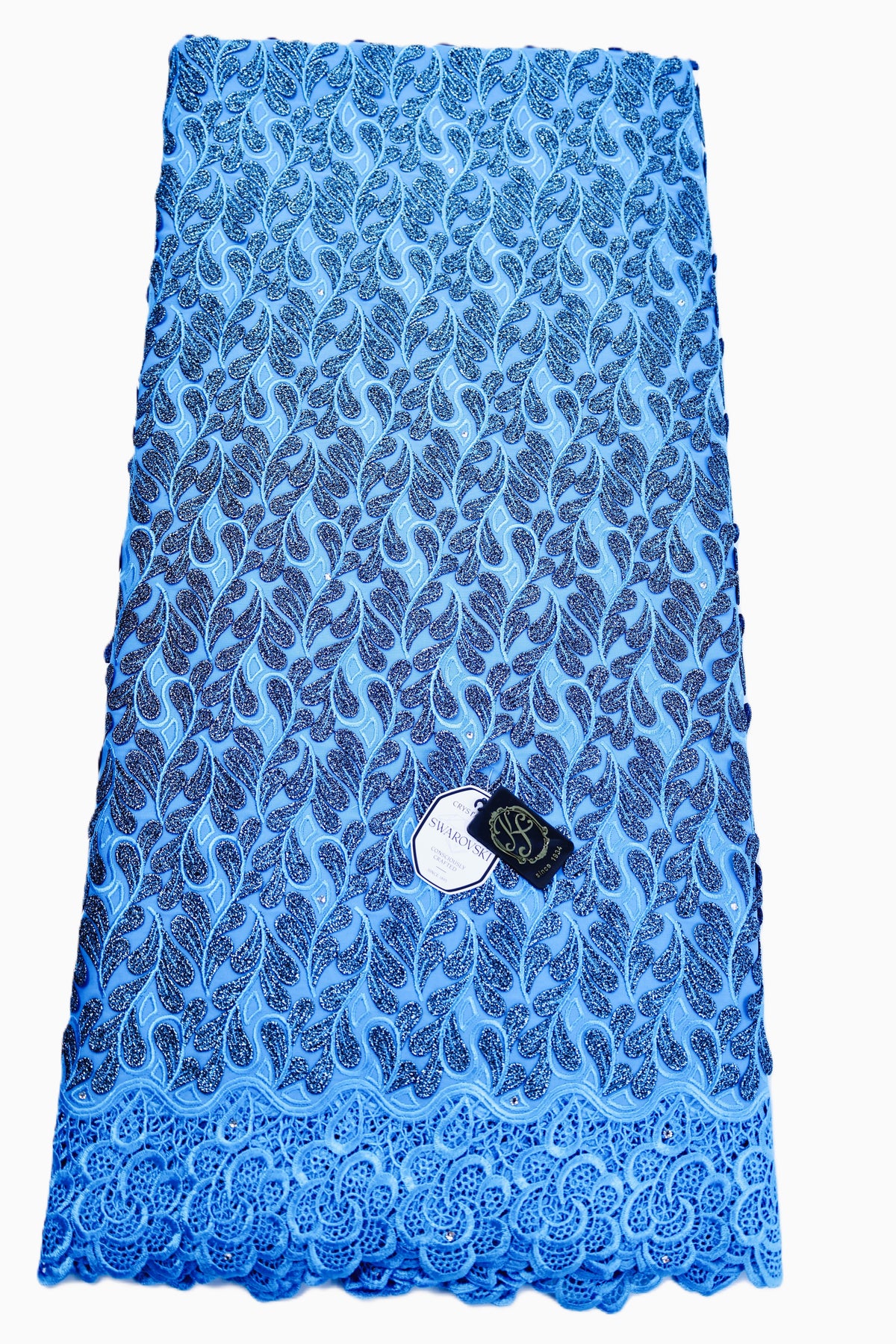 8155 - Swiss Voile Applique Guipure w/Swarovski