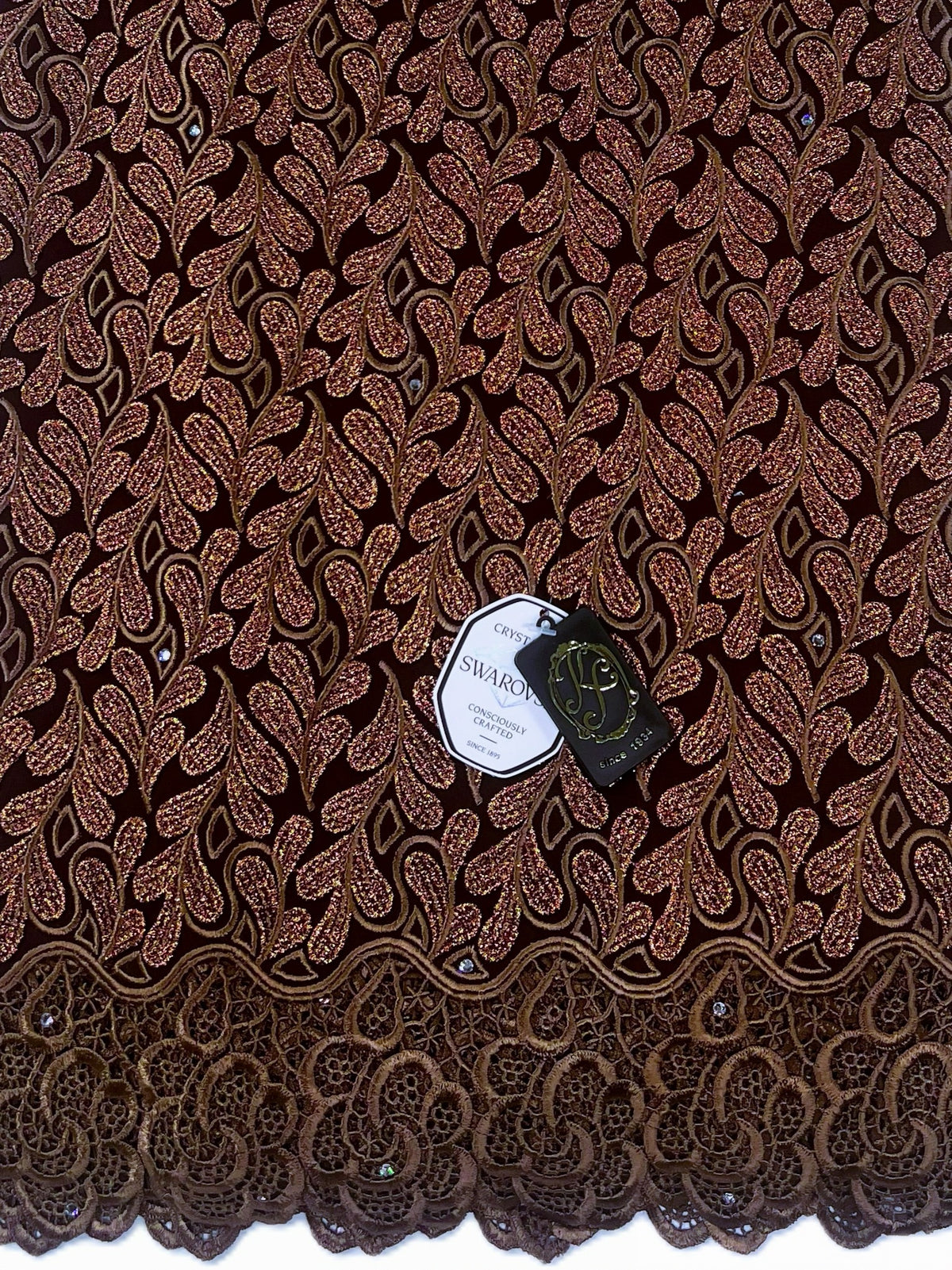 8155 - Swiss Voile Applique Guipure w/Swarovski