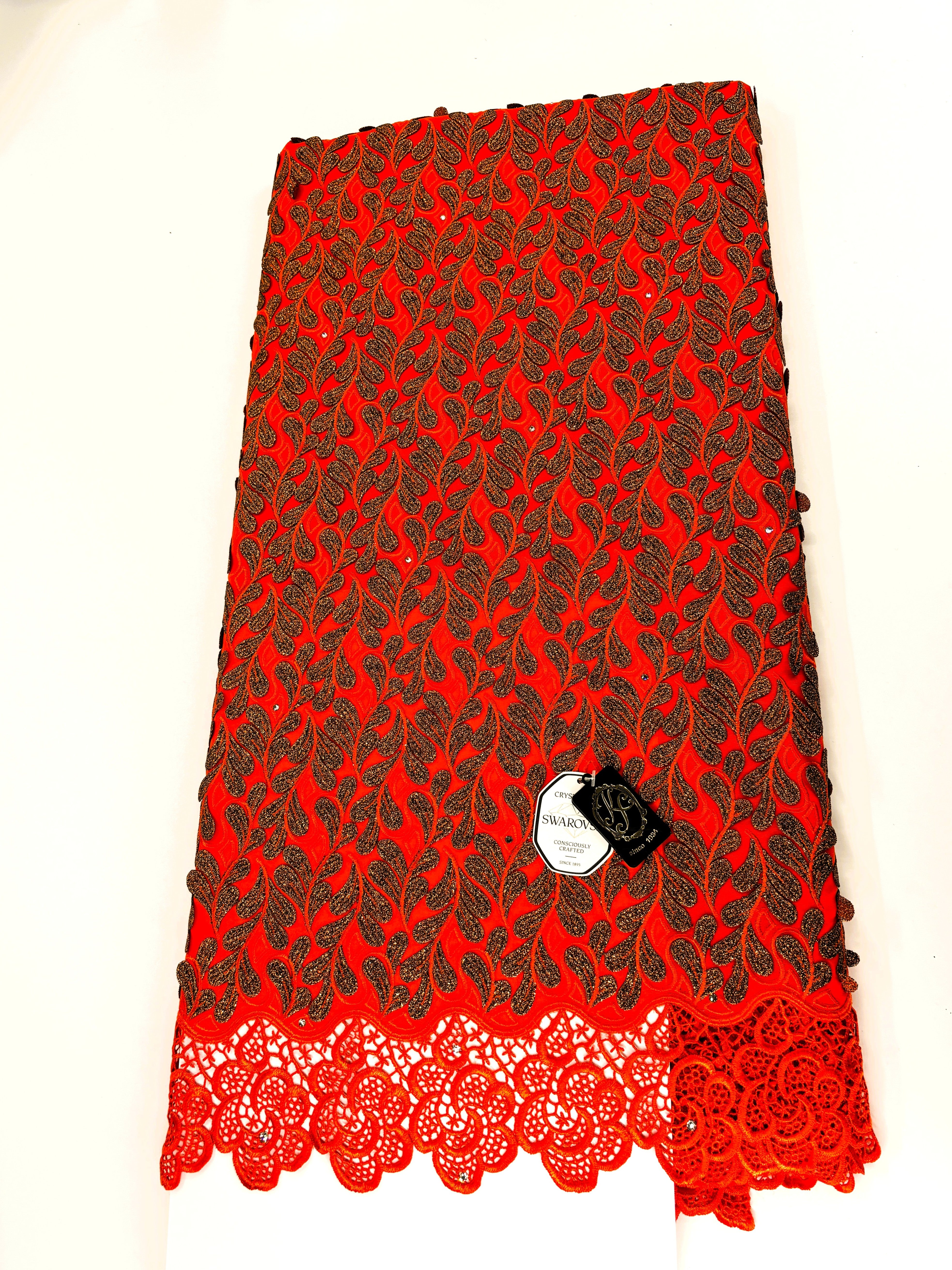 8155 - Swiss Voile Applique Guipure w/Swarovski