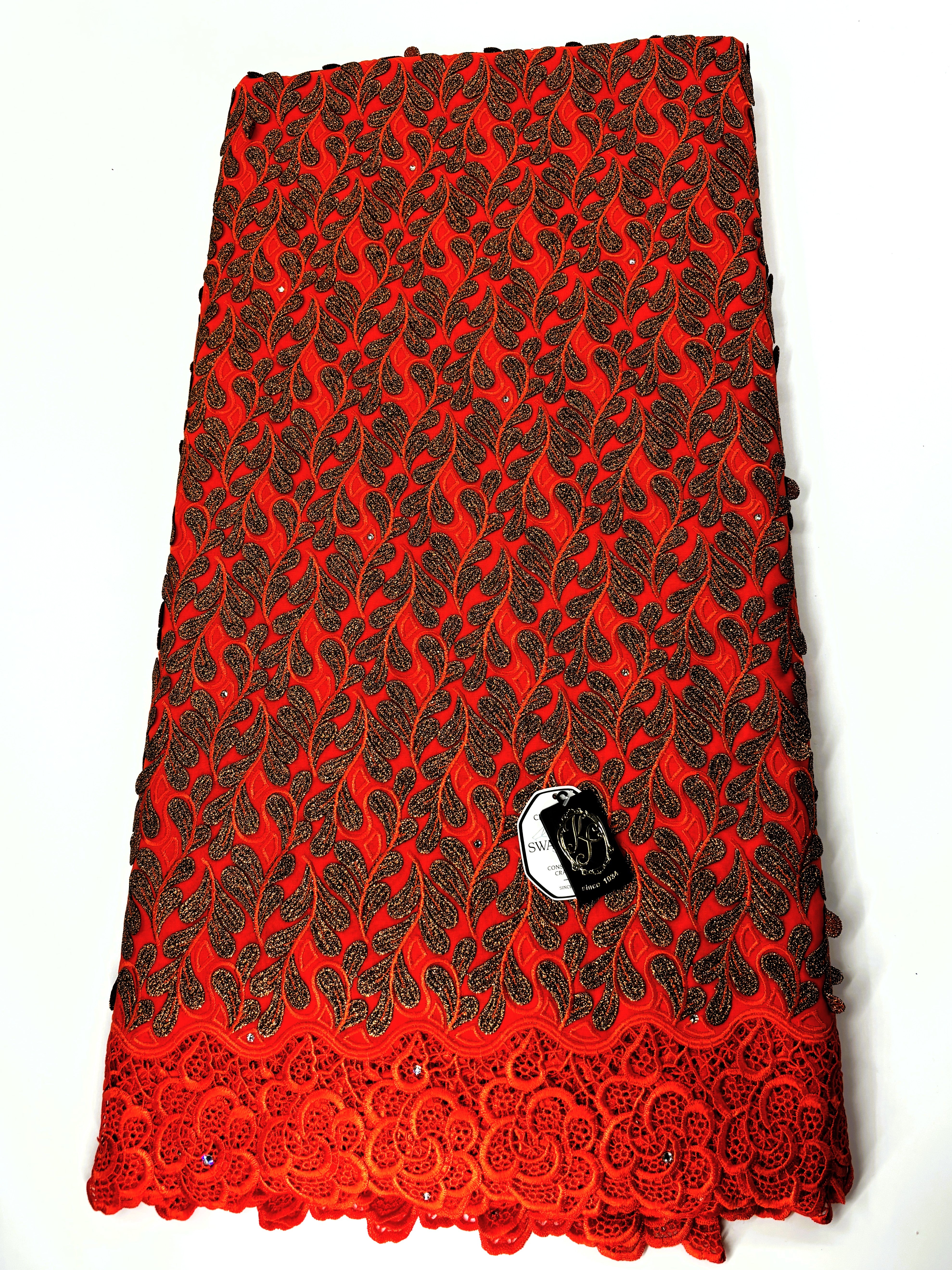 8155 - Swiss Voile Applique Guipure w/Swarovski