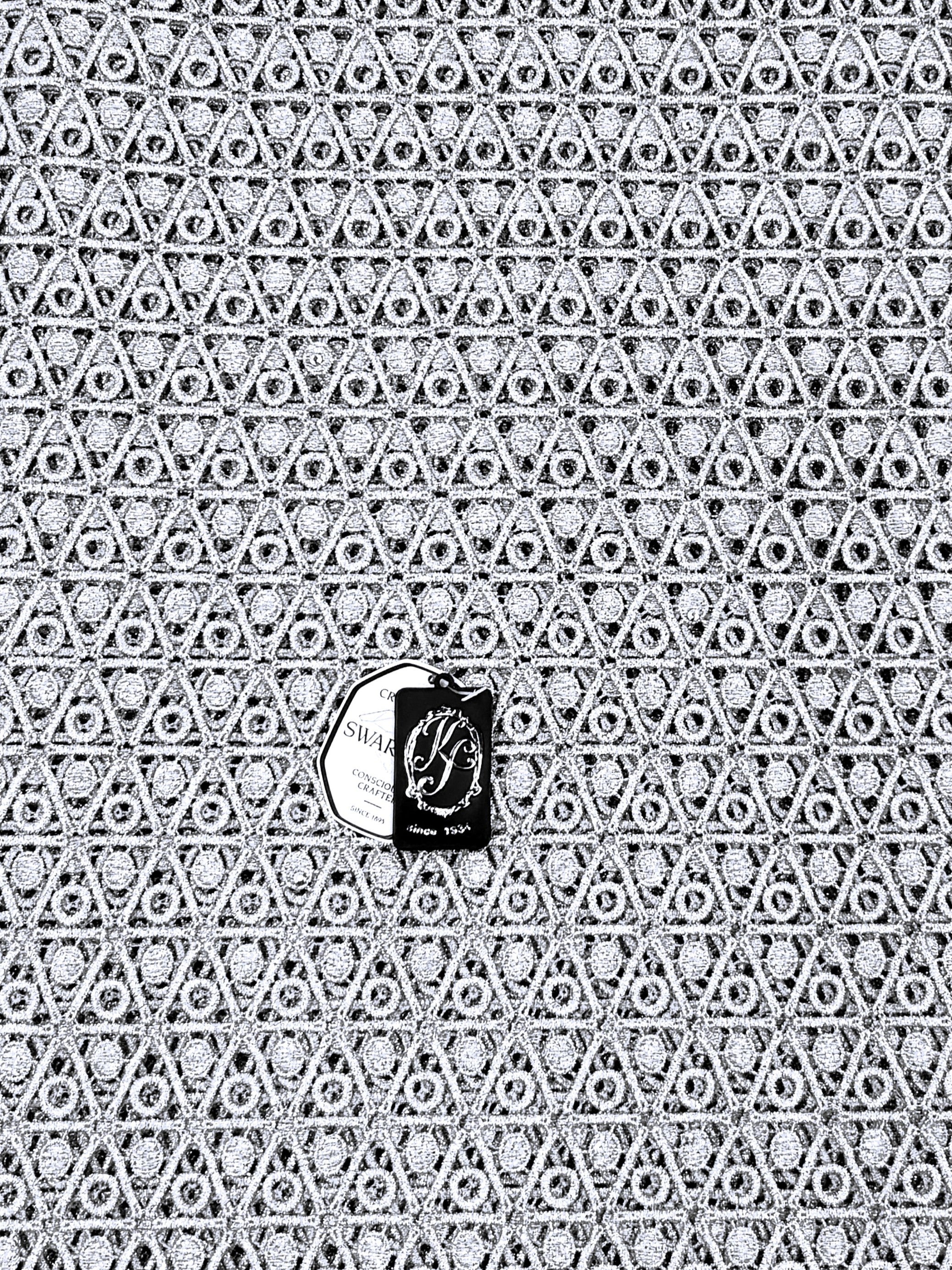 8157FL  Swiss Lurex Guipure Lace w/Swarovski