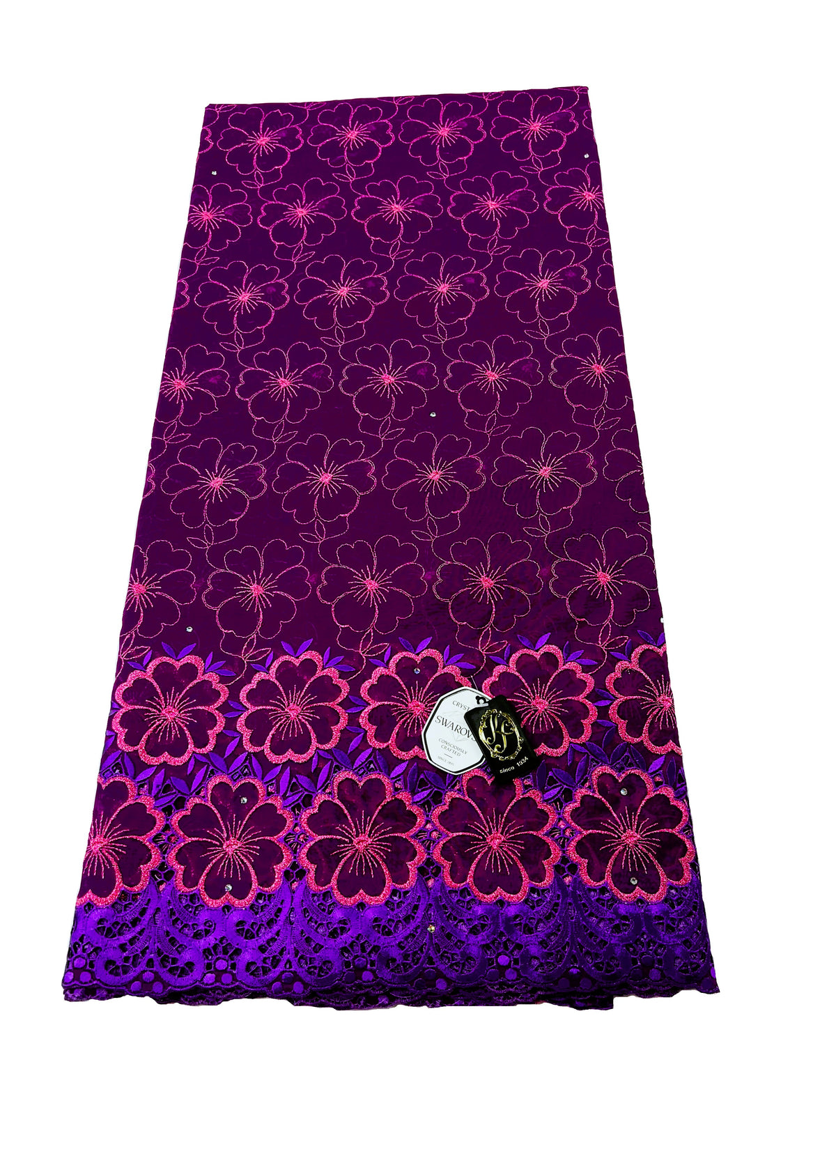 8098 Swiss Laffaya Allover w/Swarovski