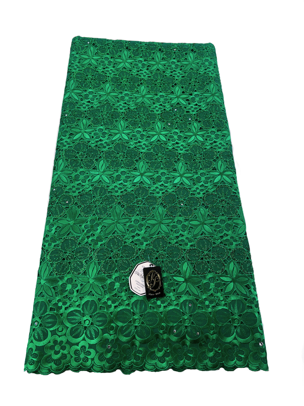 8076 Swiss Guipure Lace with Swarovski