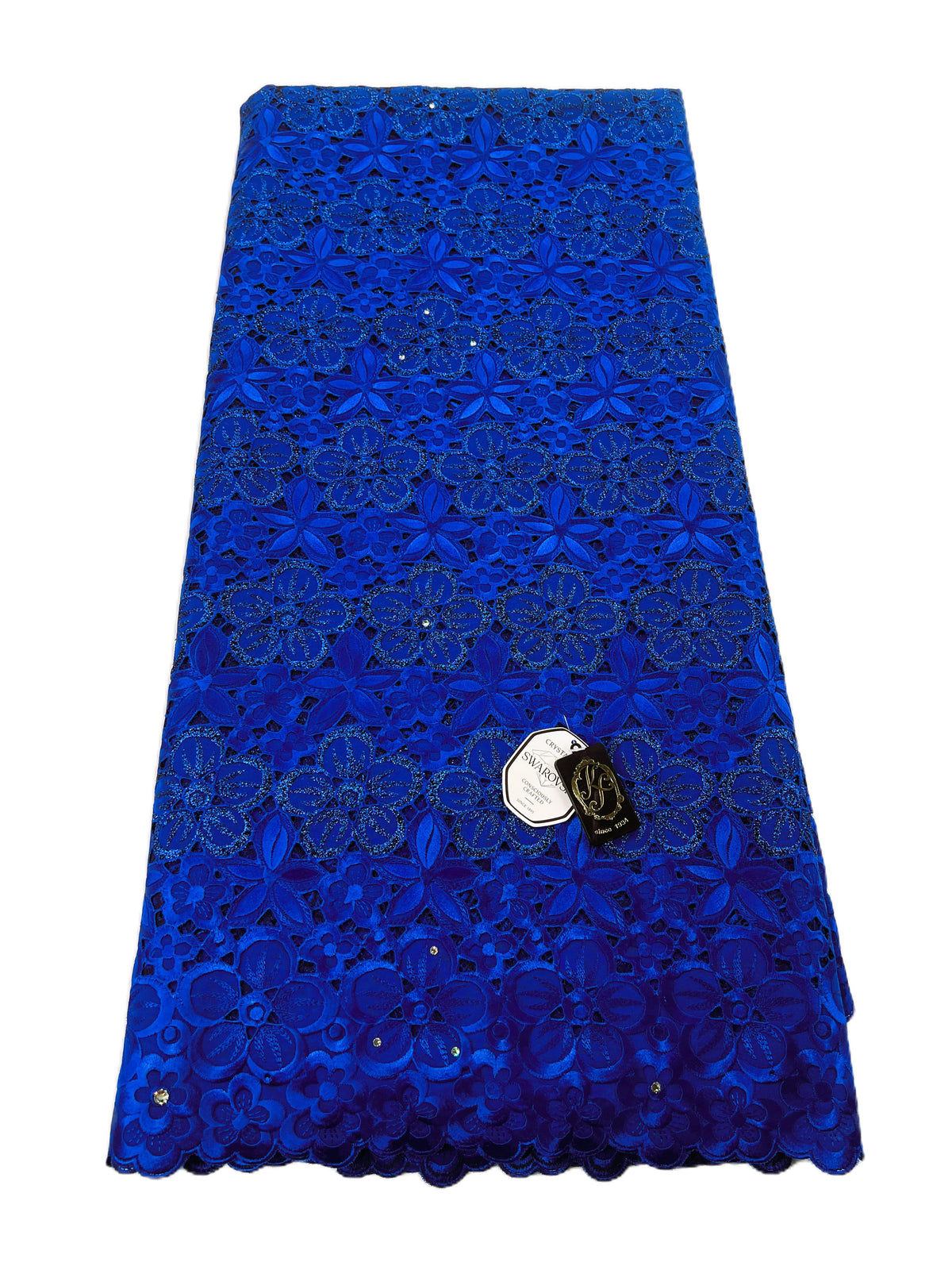 8076 Swiss Guipure Lace with Swarovski