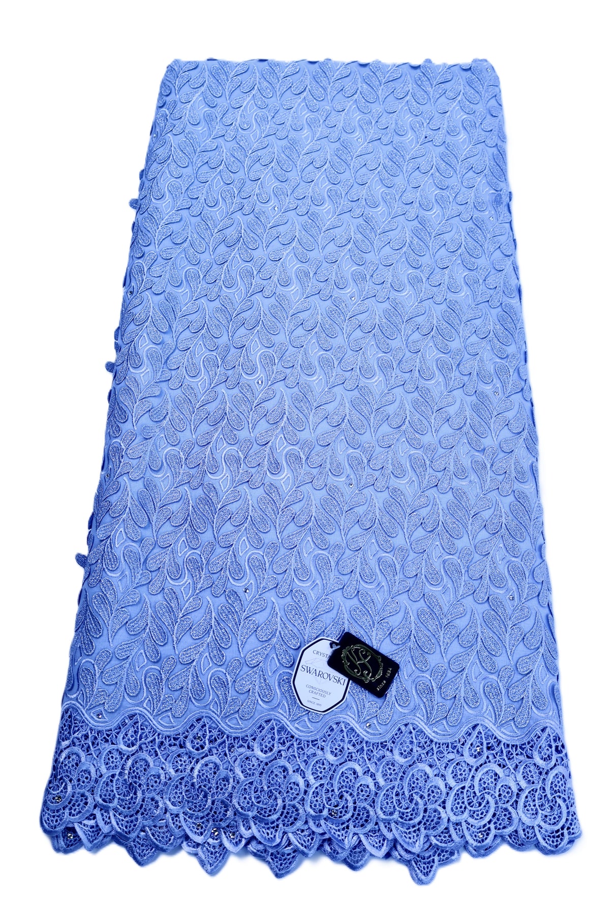 8155 - Swiss Voile Applique Guipure w/Swarovski