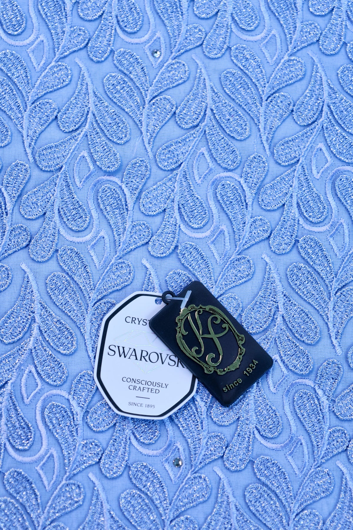 8155 - Swiss Voile Applique Guipure w/Swarovski
