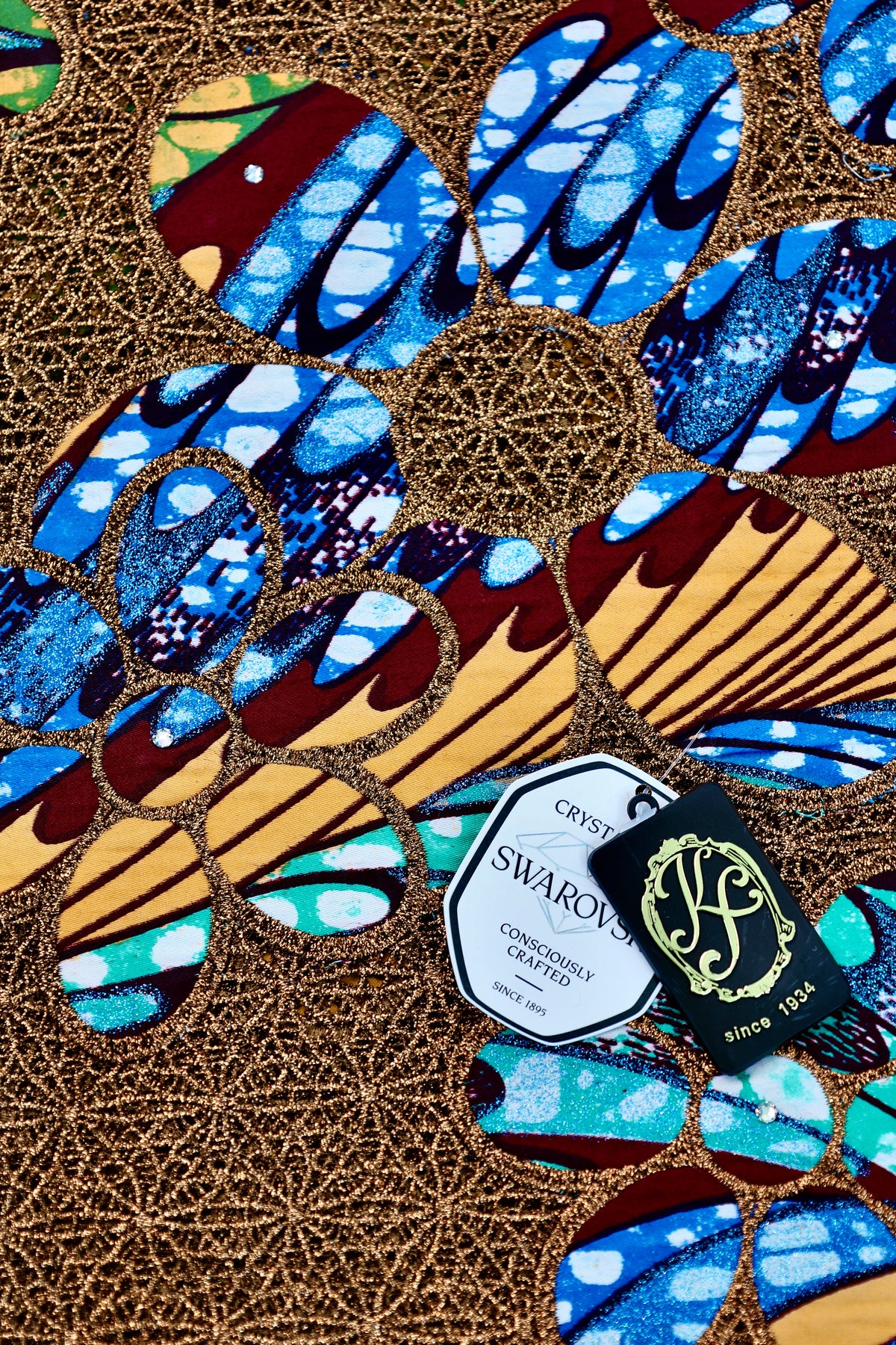 8143W Grand Super Wax Guipure w/Swarovski