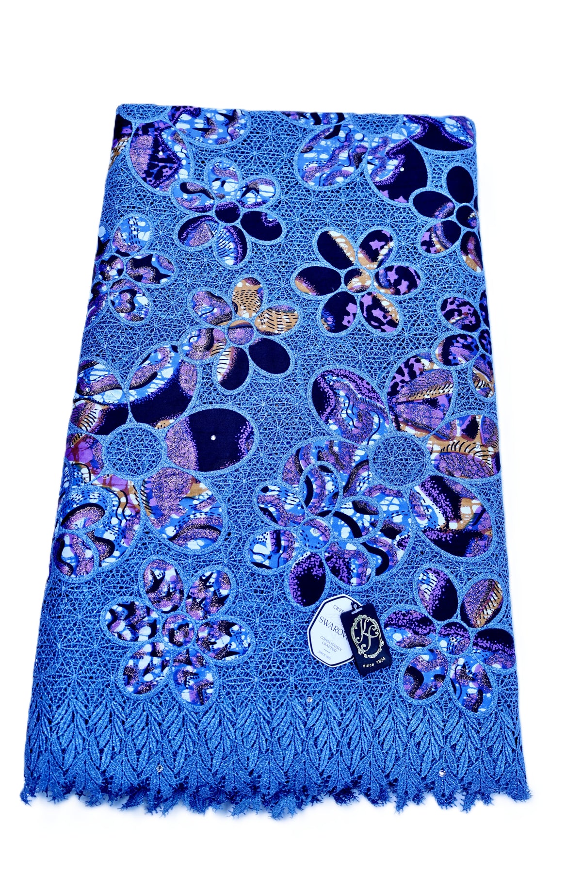 8143W Grand Super Wax Guipure w/Swarovski