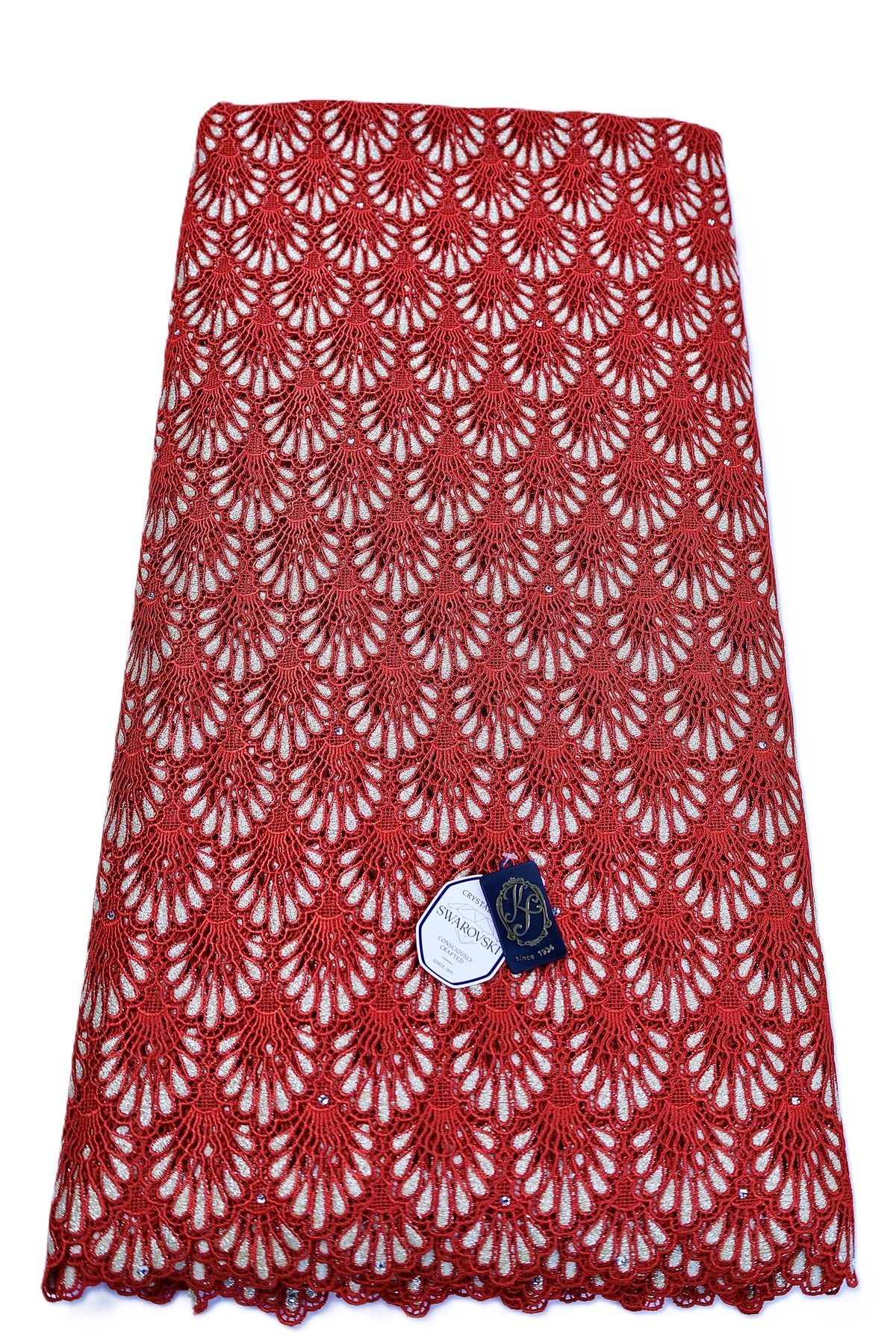 8048 Swiss Guipure Lace with Swarovski