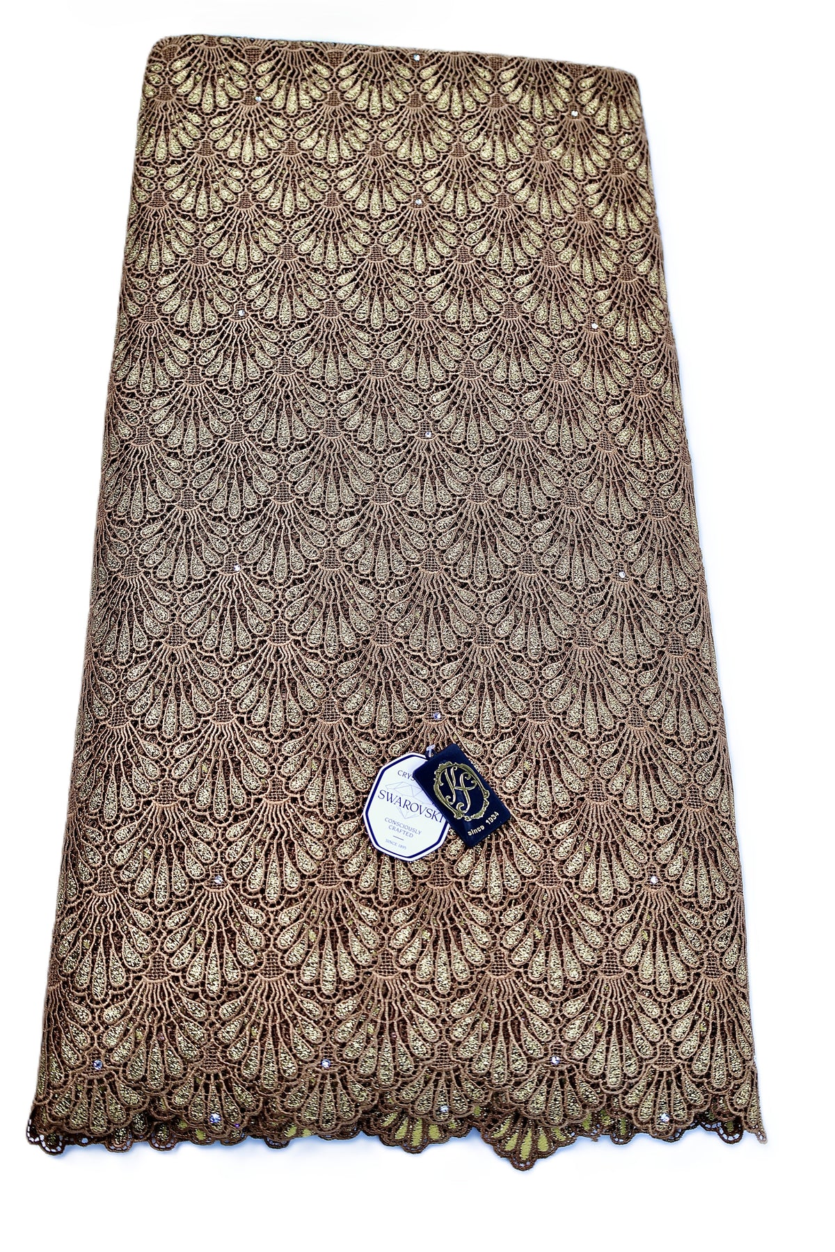 8048 Swiss Guipure Lace with Swarovski