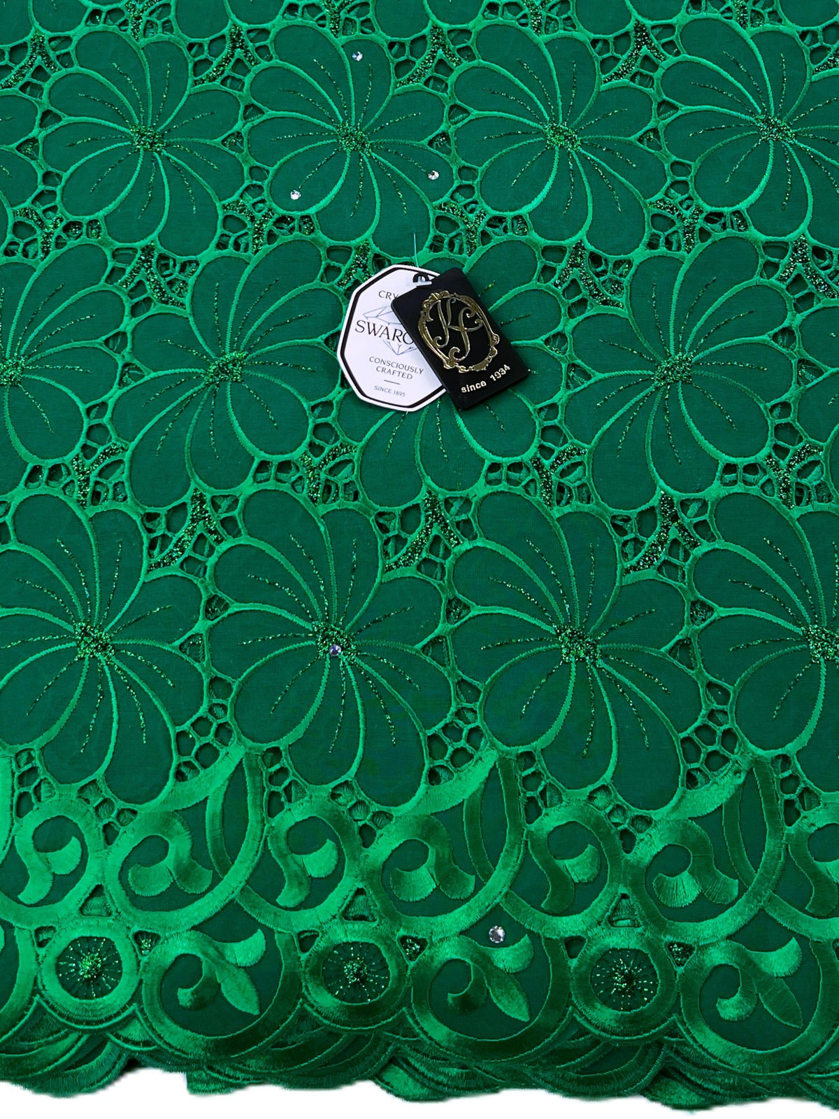 8214 Swiss Voile Allover w/Swarovski