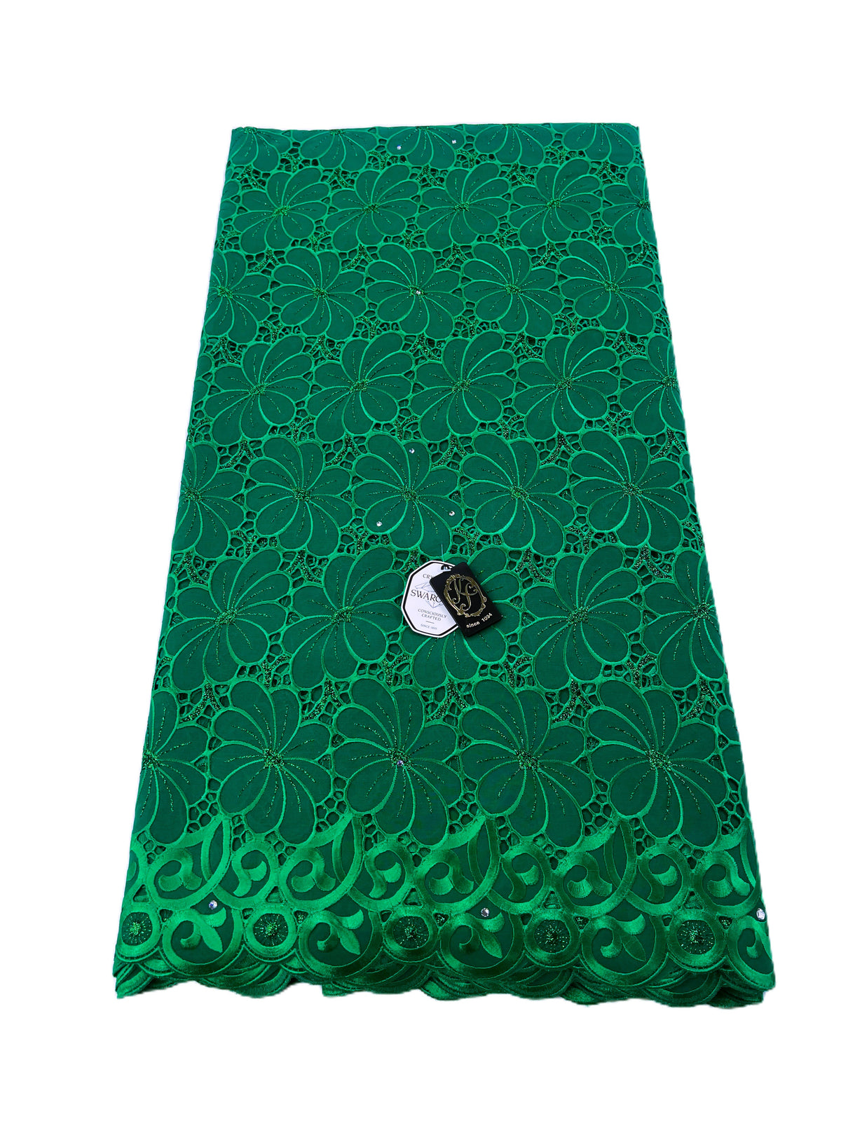 8214 Swiss Voile Allover w/Swarovski