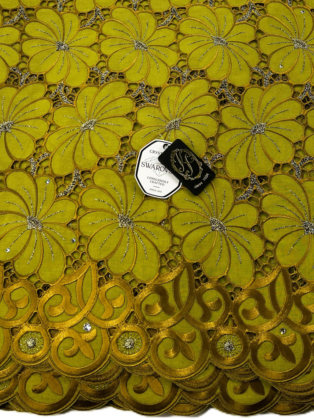 8214 Swiss Voile Allover w/Swarovski