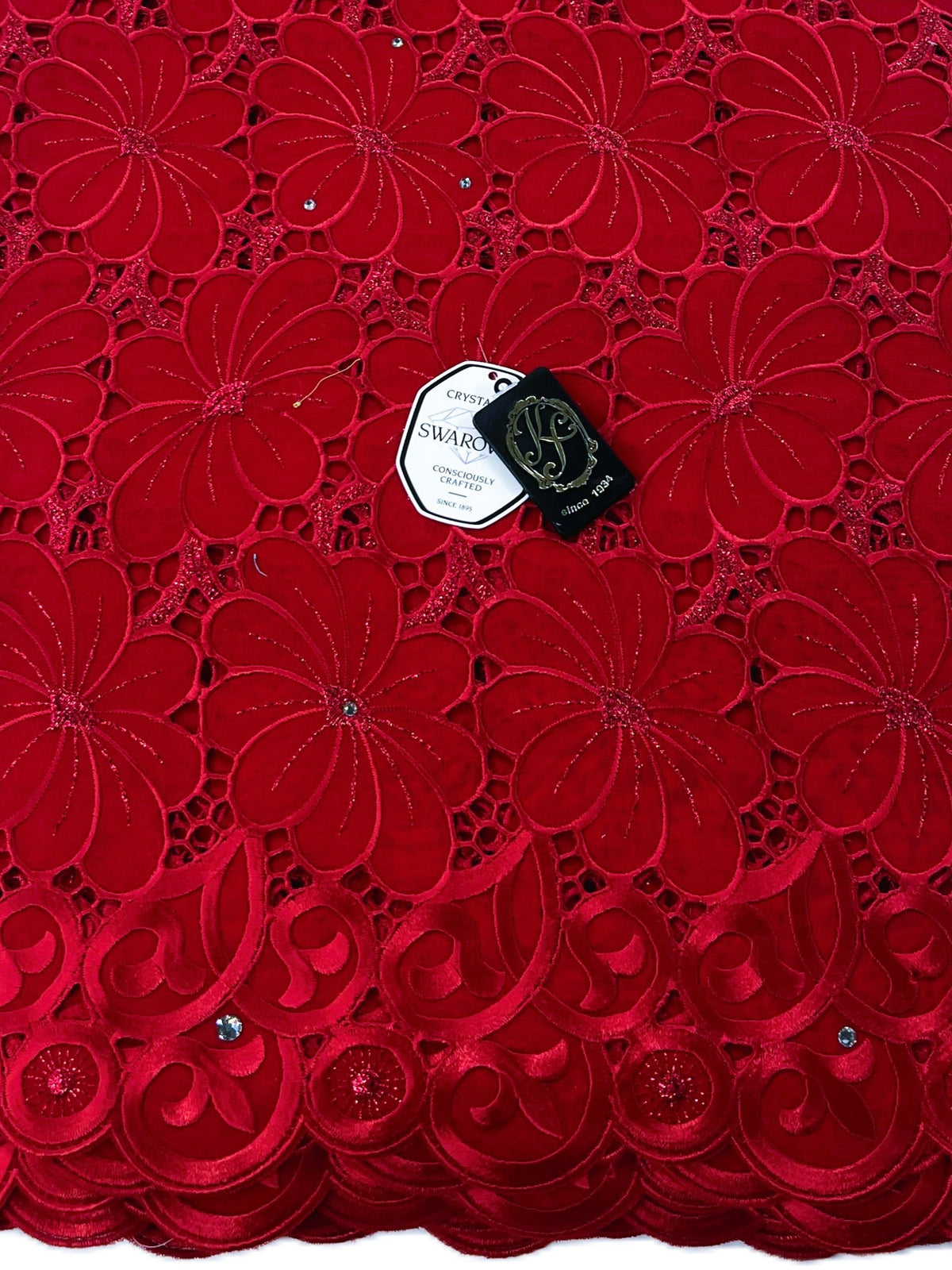 8214 Swiss Voile Allover w/Swarovski