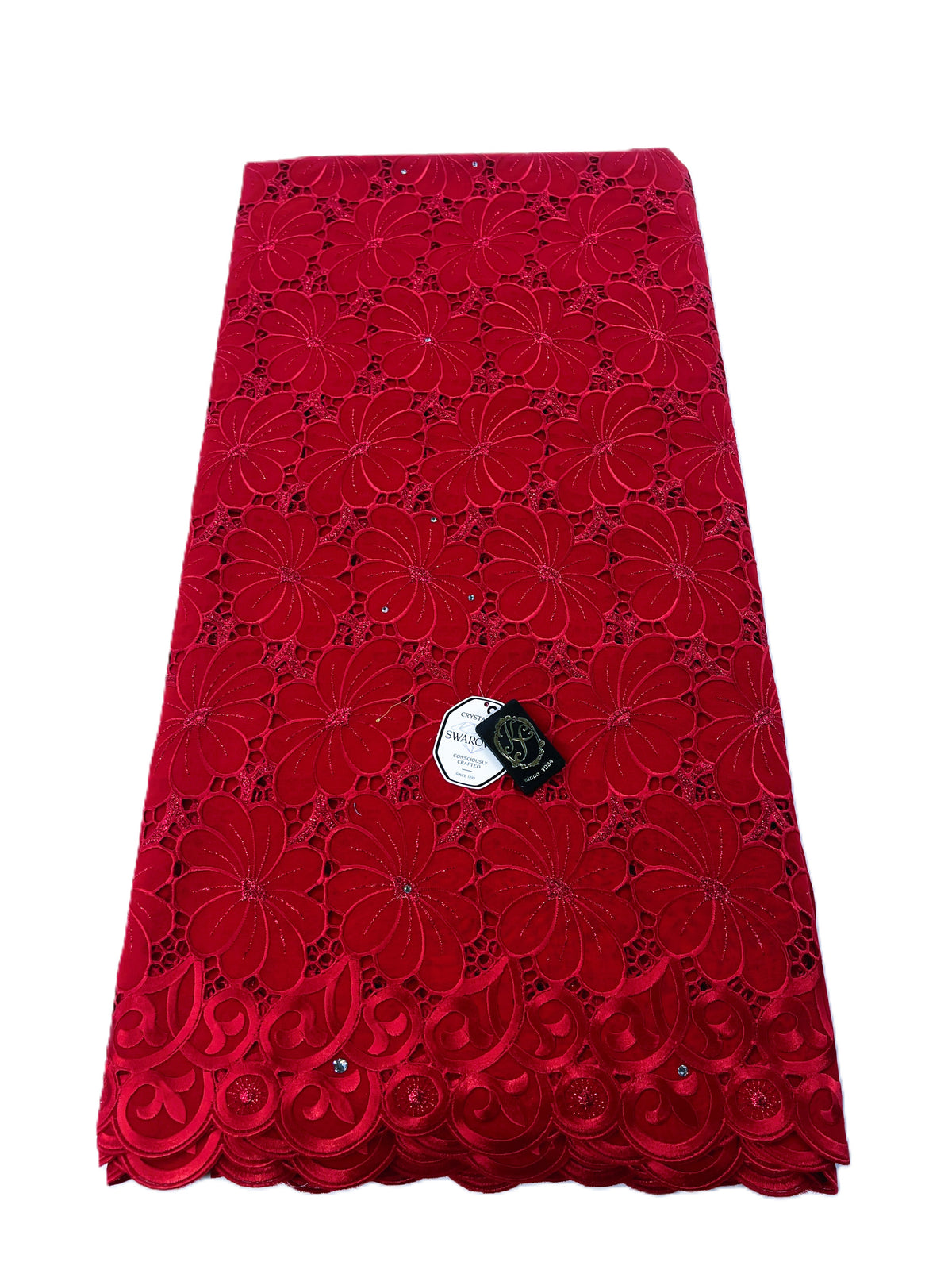 8214 Swiss Voile Allover w/Swarovski