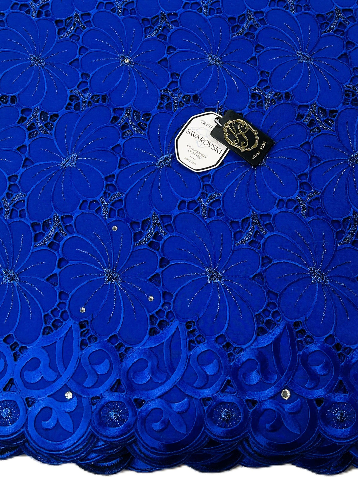 8214 Swiss Voile Allover w/Swarovski