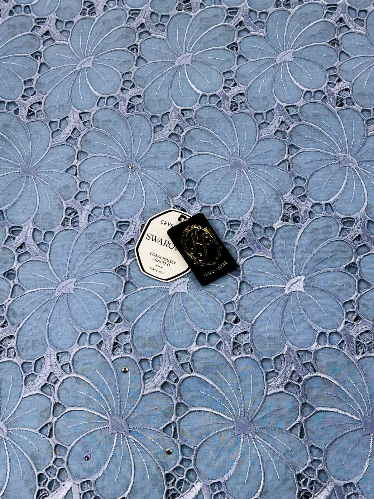 8214 Swiss Voile Allover w/Swarovski