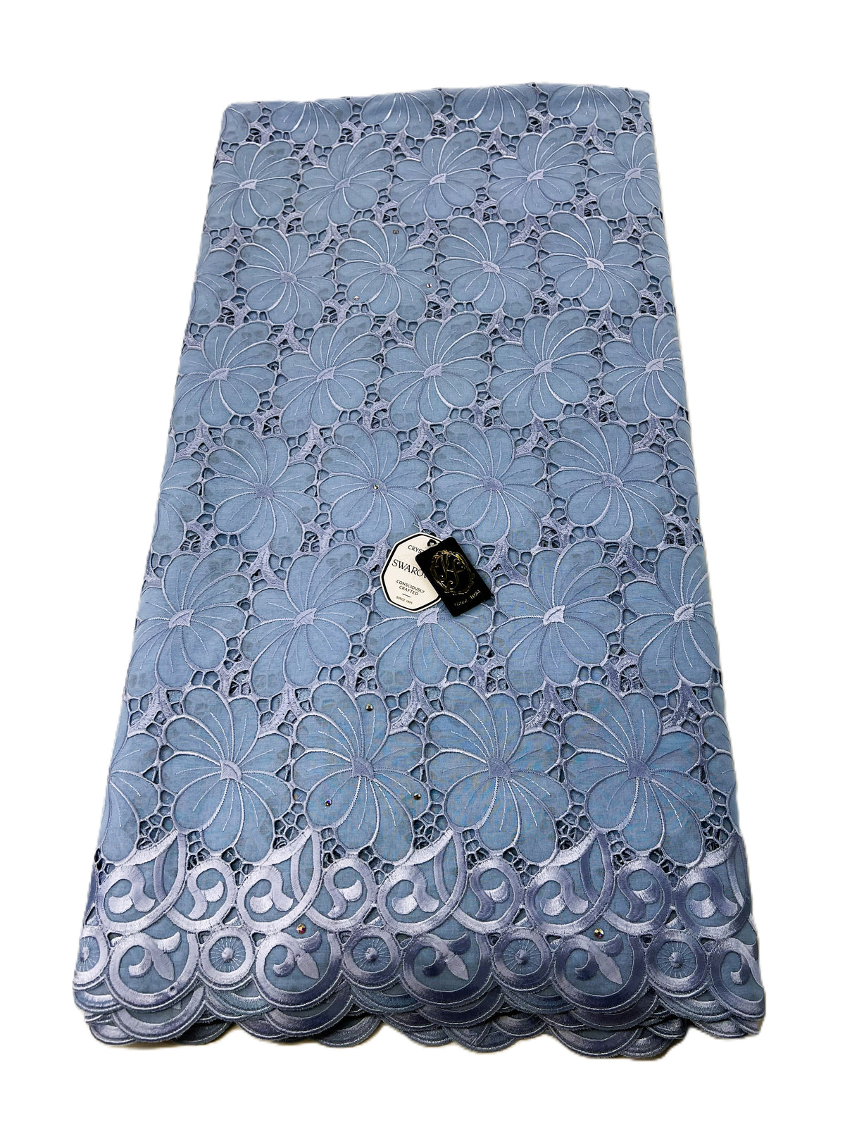 8214 Swiss Voile Allover w/Swarovski