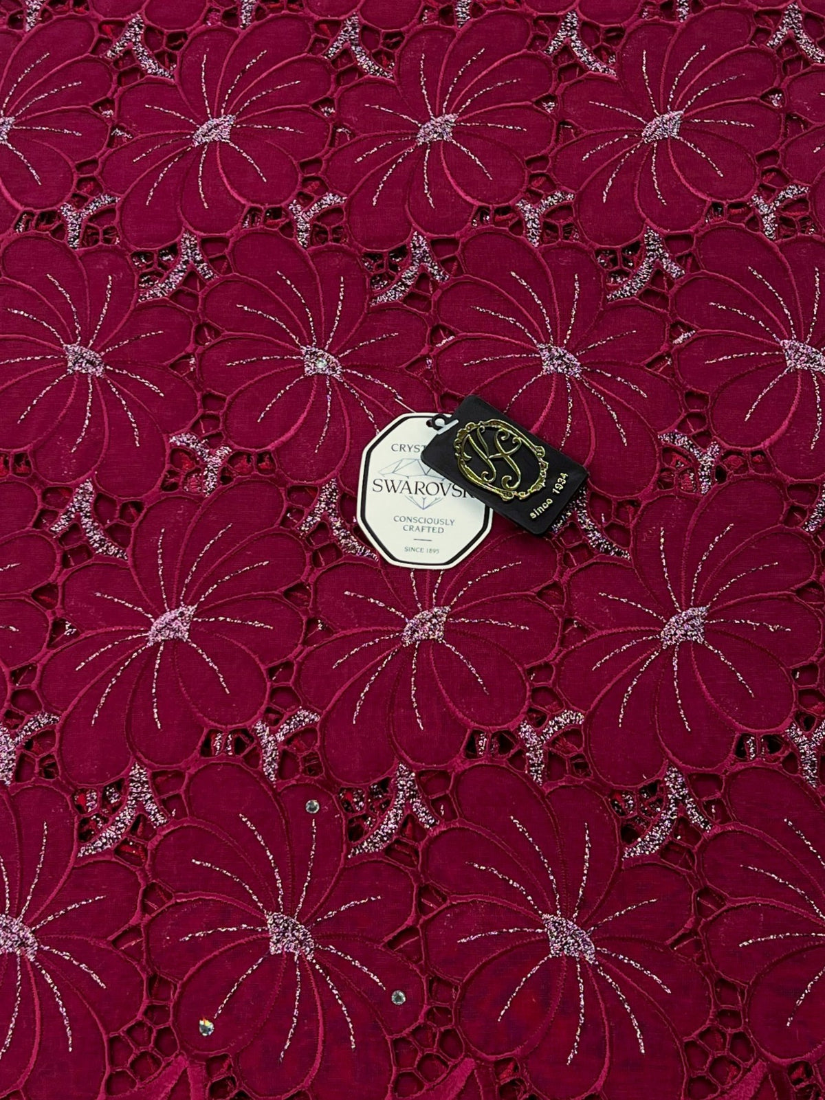 8214 Swiss Voile Allover w/Swarovski