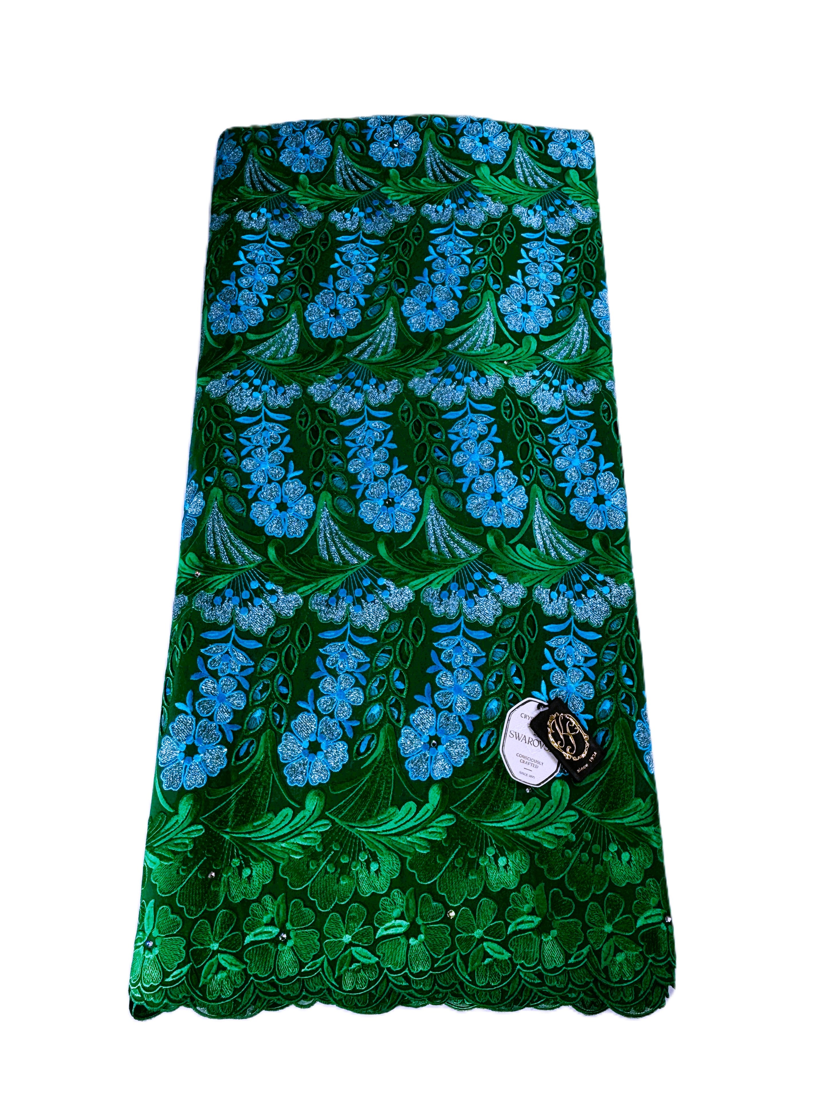 8077 Swiss Voile Allover w/Swarovski
