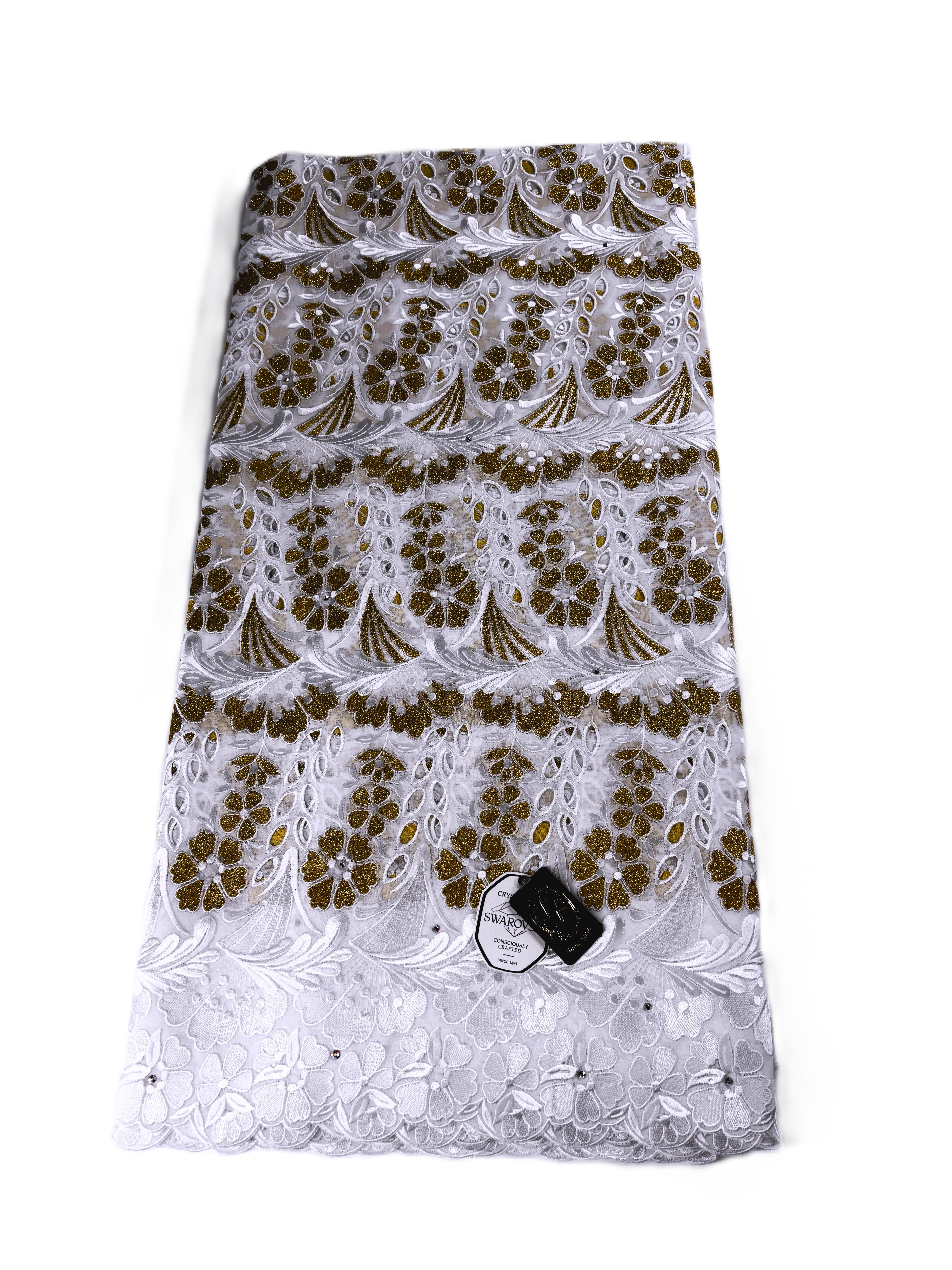 8077 Swiss Voile Allover w/Swarovski