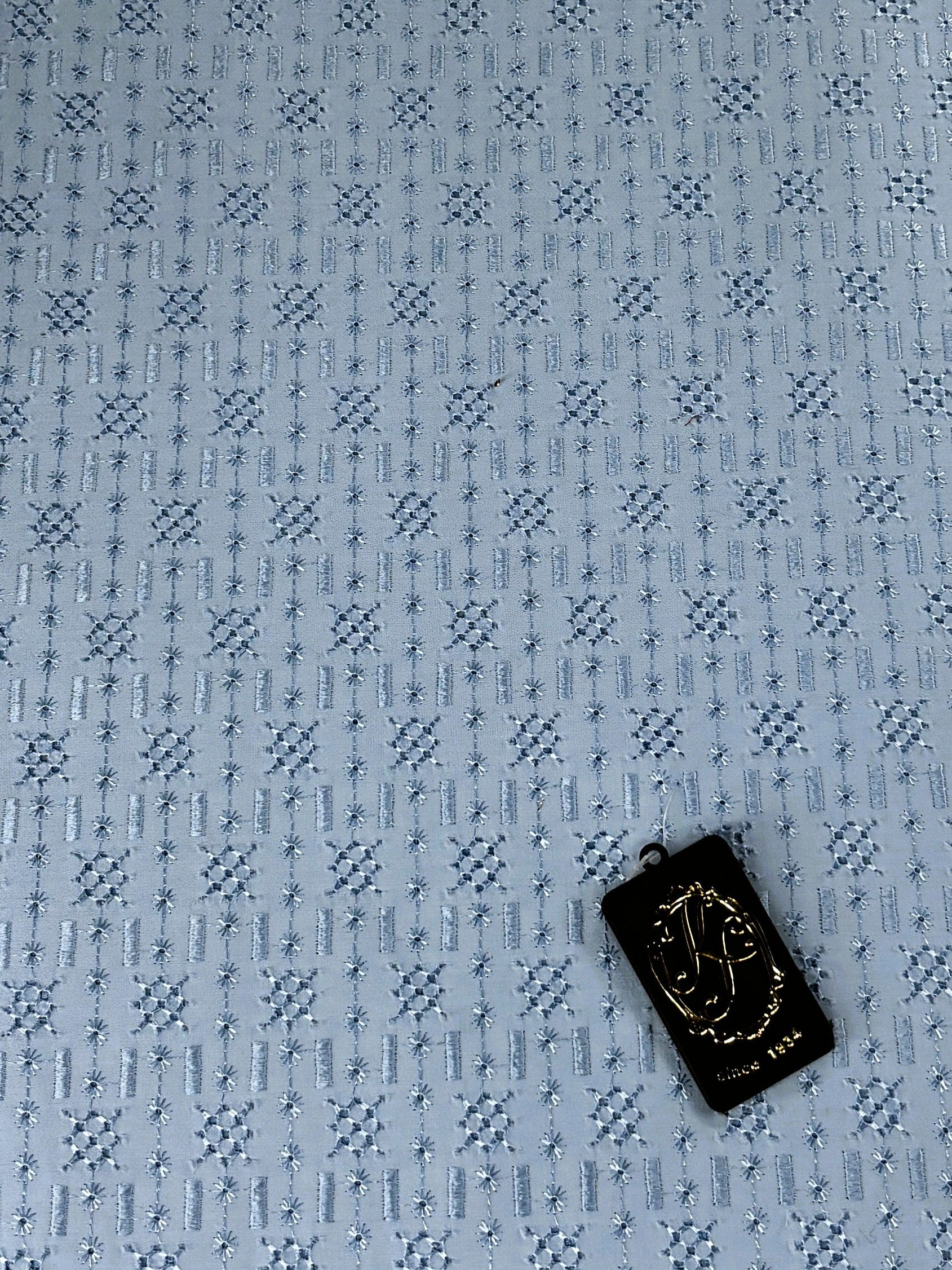 8168a Swiss Polish Cotton with Embroidery