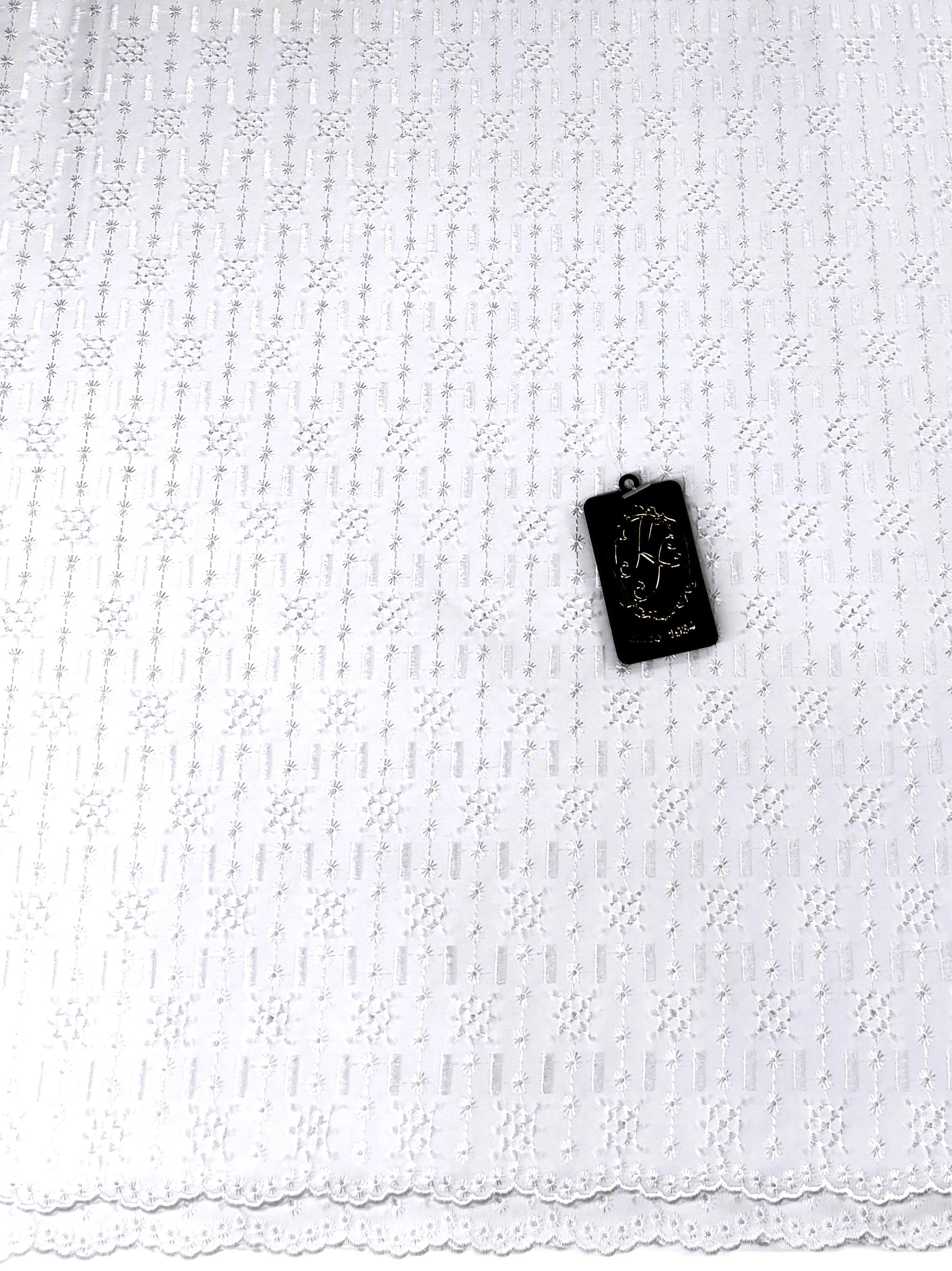 8168a Swiss Polish Cotton with Embroidery