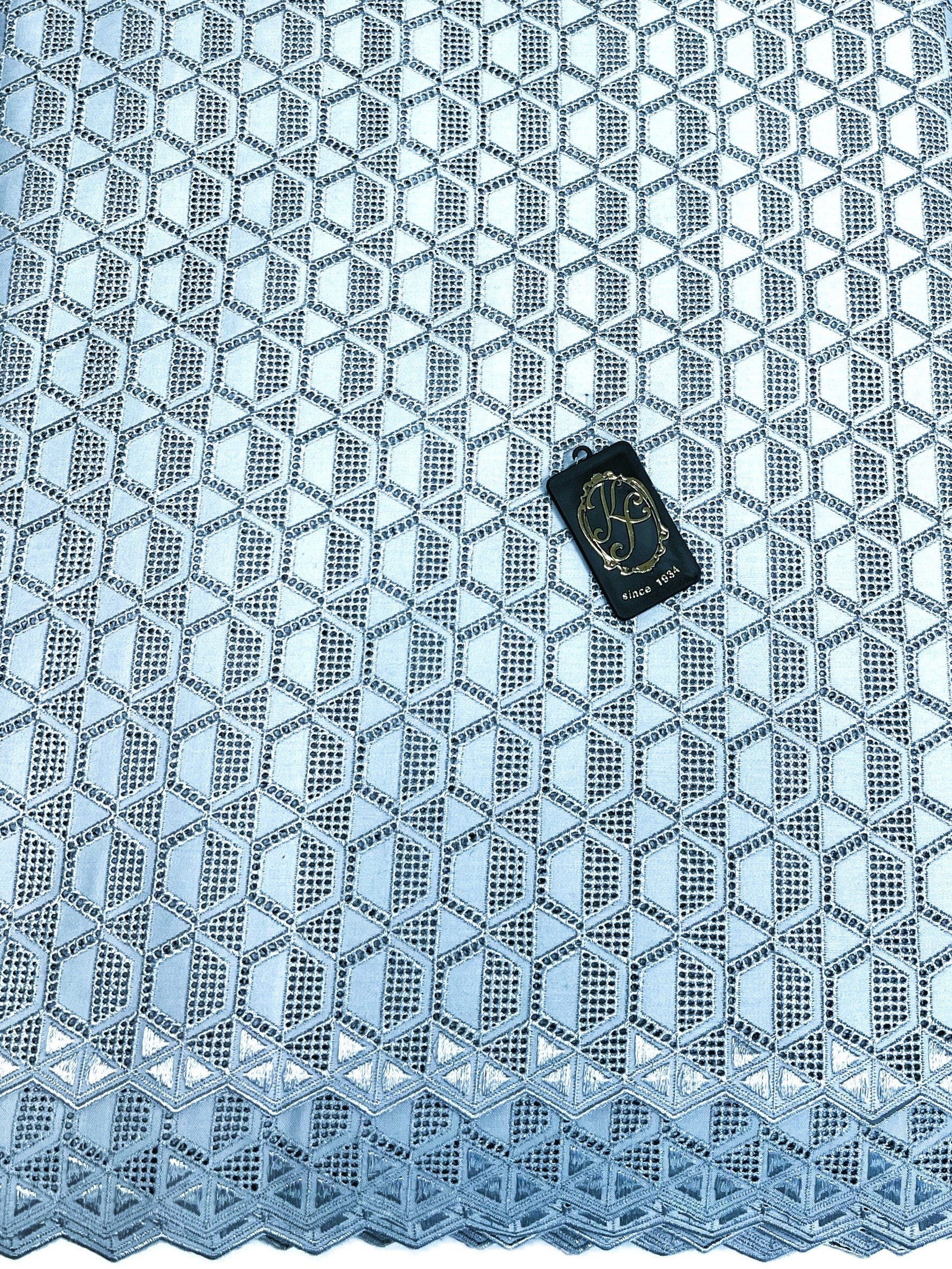 8133 Swiss Polish Cotton with Embroidery