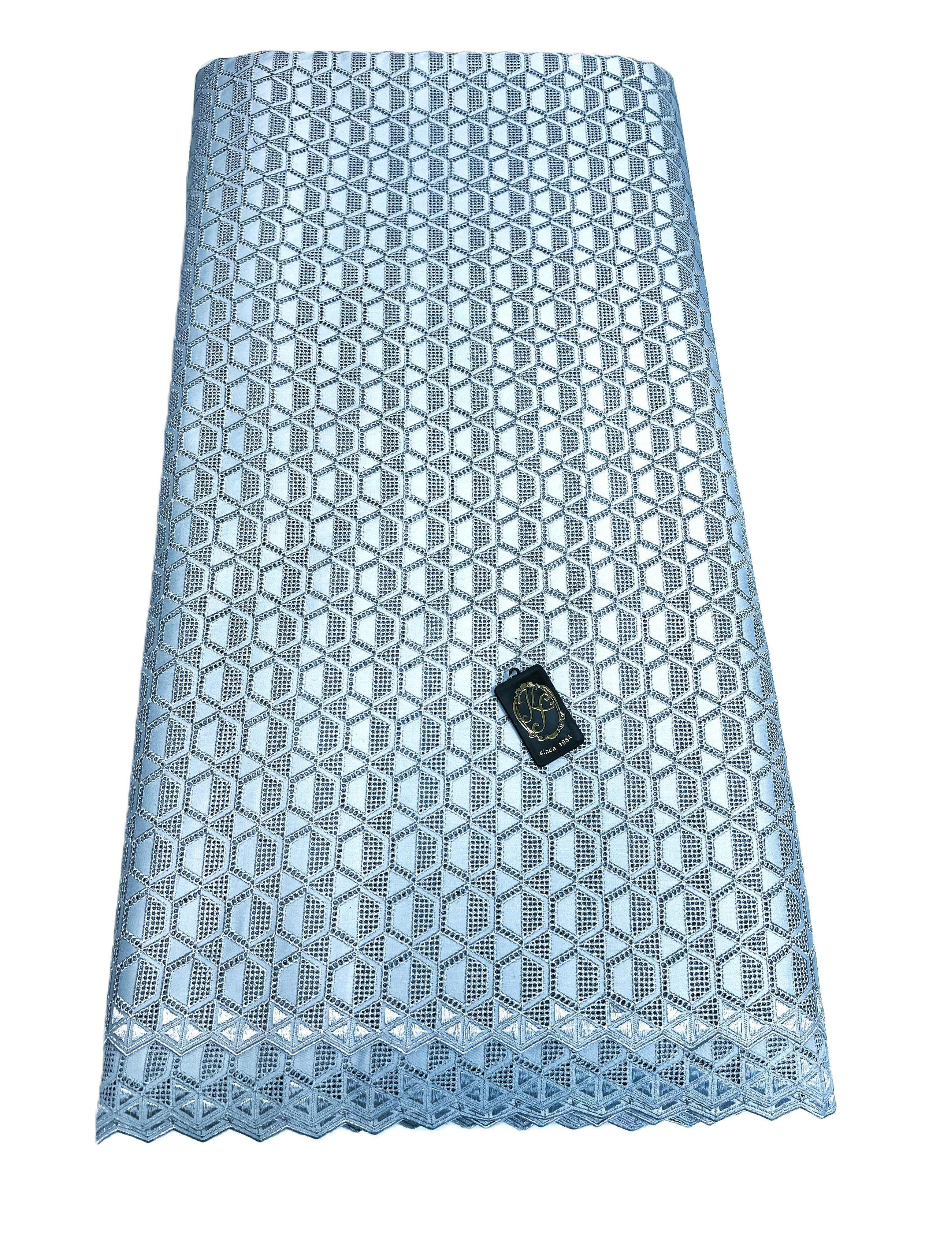 8133 Swiss Polish Cotton with Embroidery