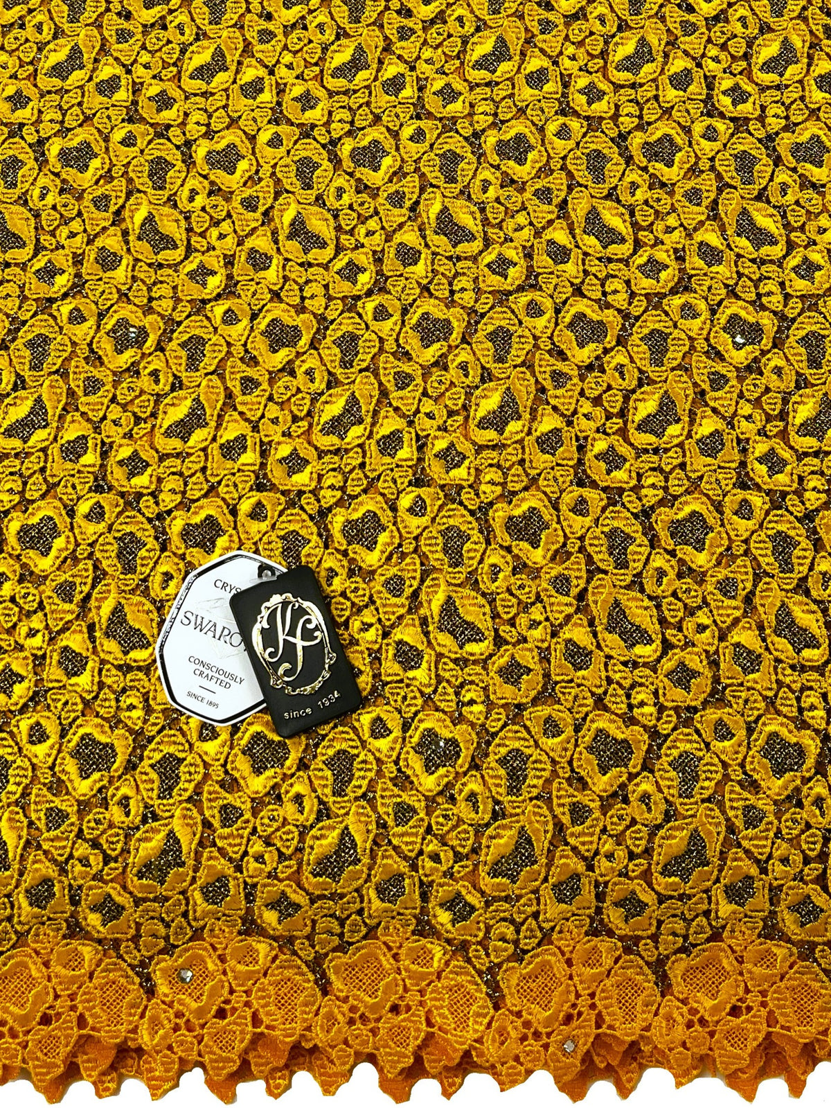 8234 Swiss Guipure Lace with Swarovski