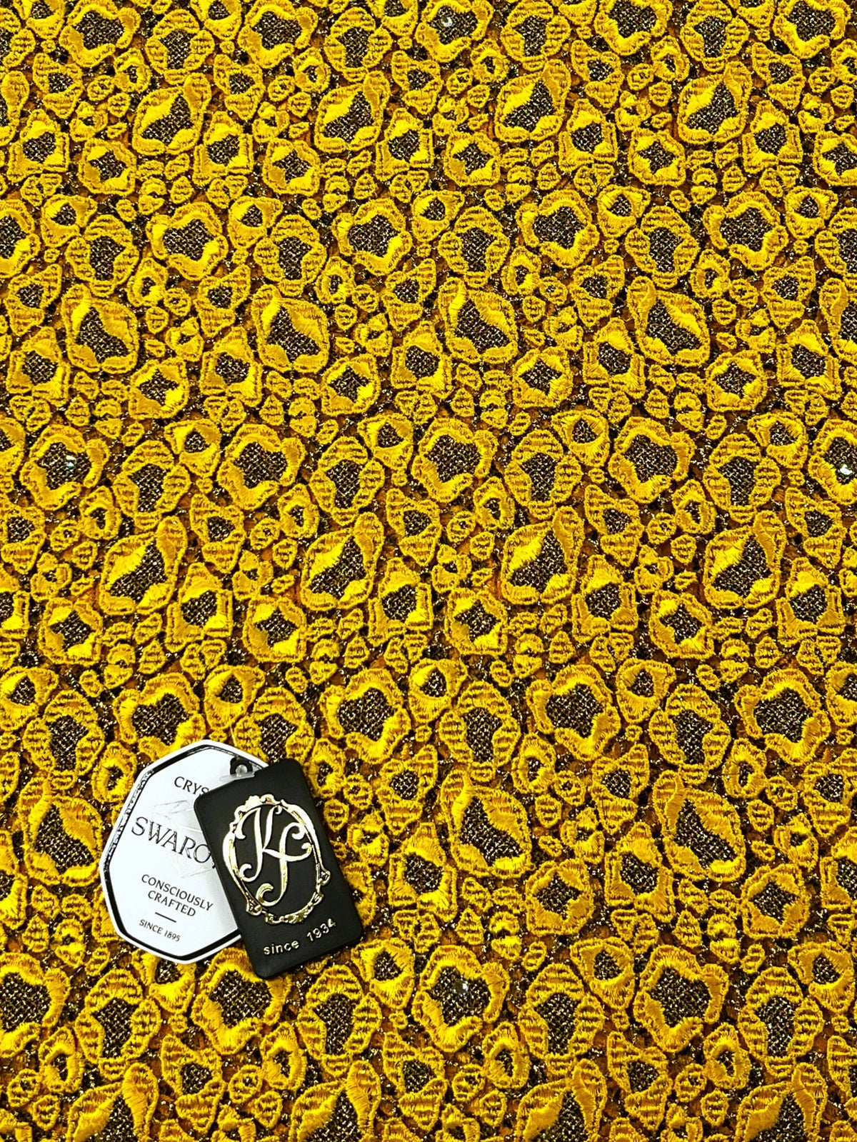 8234 Swiss Guipure Lace with Swarovski