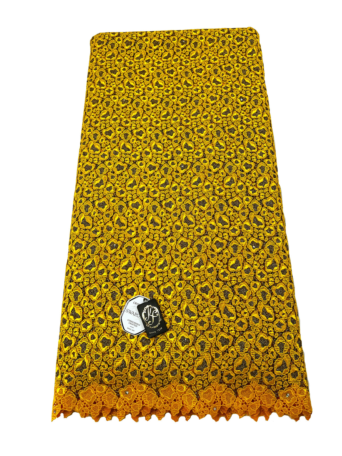 8234 Swiss Guipure Lace with Swarovski