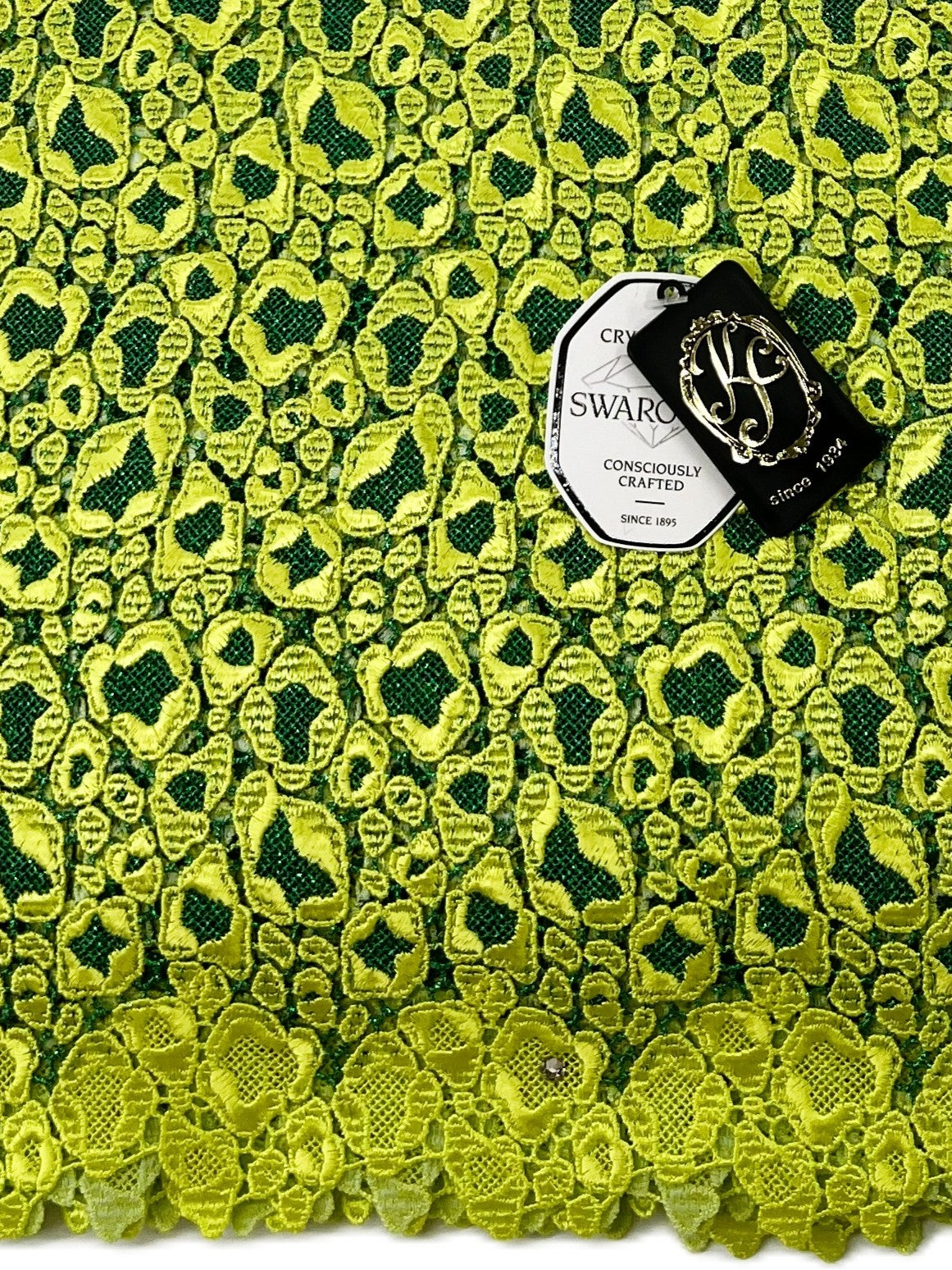8234 Swiss Guipure Lace with Swarovski