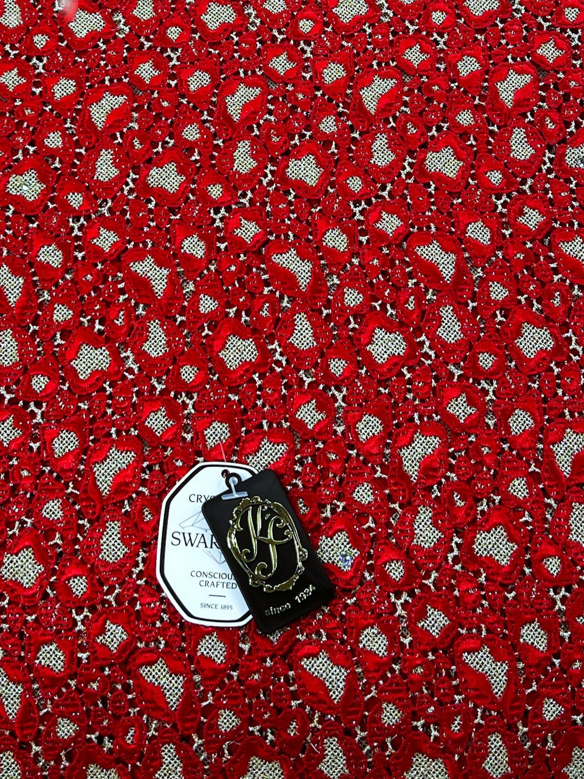 8234 Swiss Guipure Lace with Swarovski