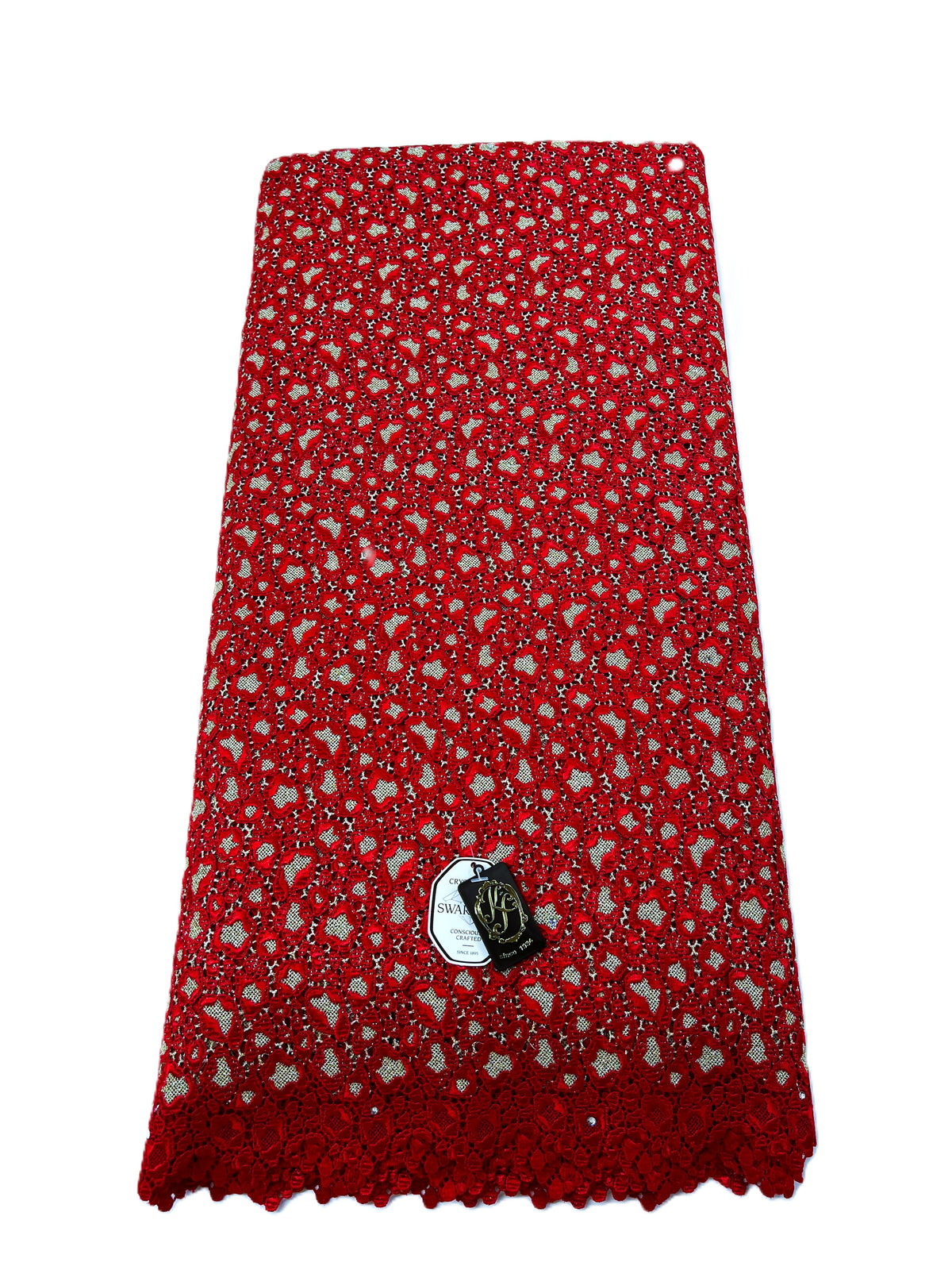 8234 Swiss Guipure Lace with Swarovski
