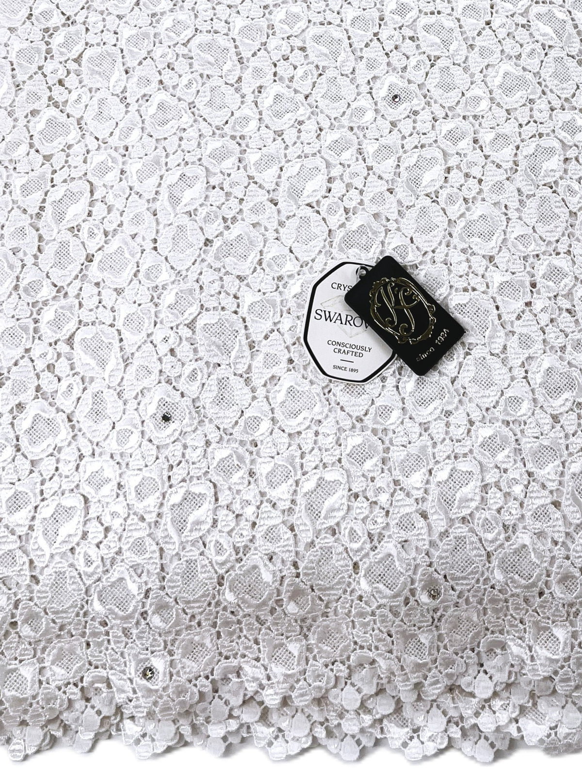 8234 Swiss Guipure Lace with Swarovski