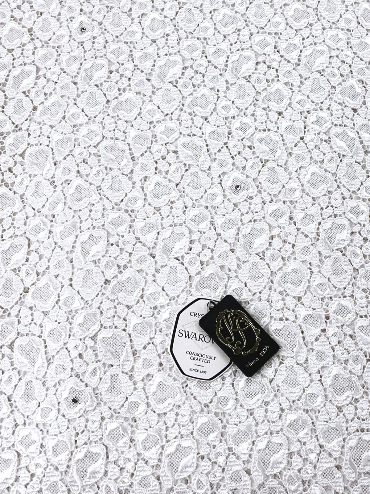8234 Swiss Guipure Lace with Swarovski