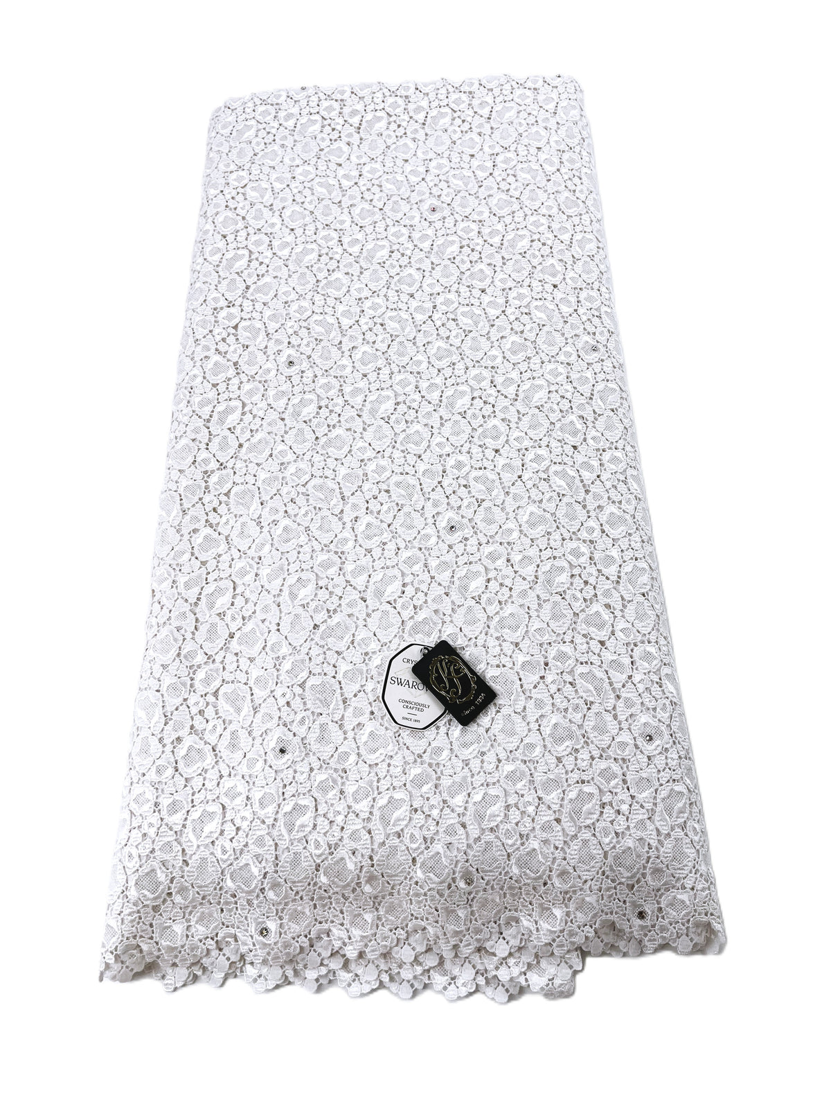 8234 Swiss Guipure Lace with Swarovski