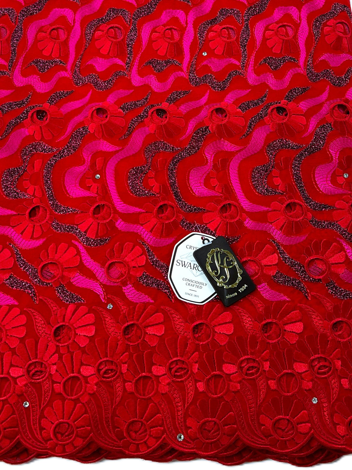 8151 Swiss Voile Allover w/Swarovski