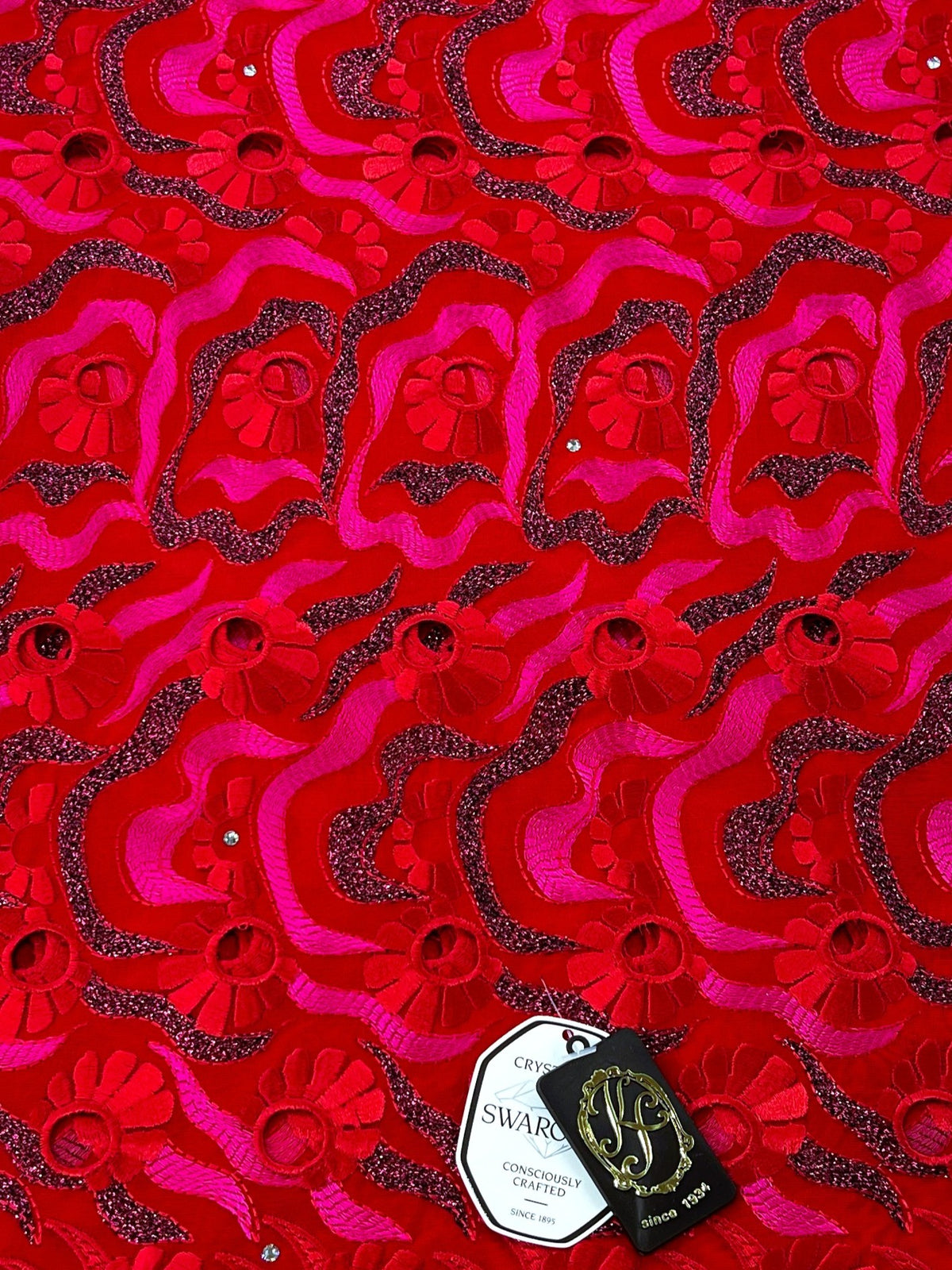 8151 Swiss Voile Allover w/Swarovski