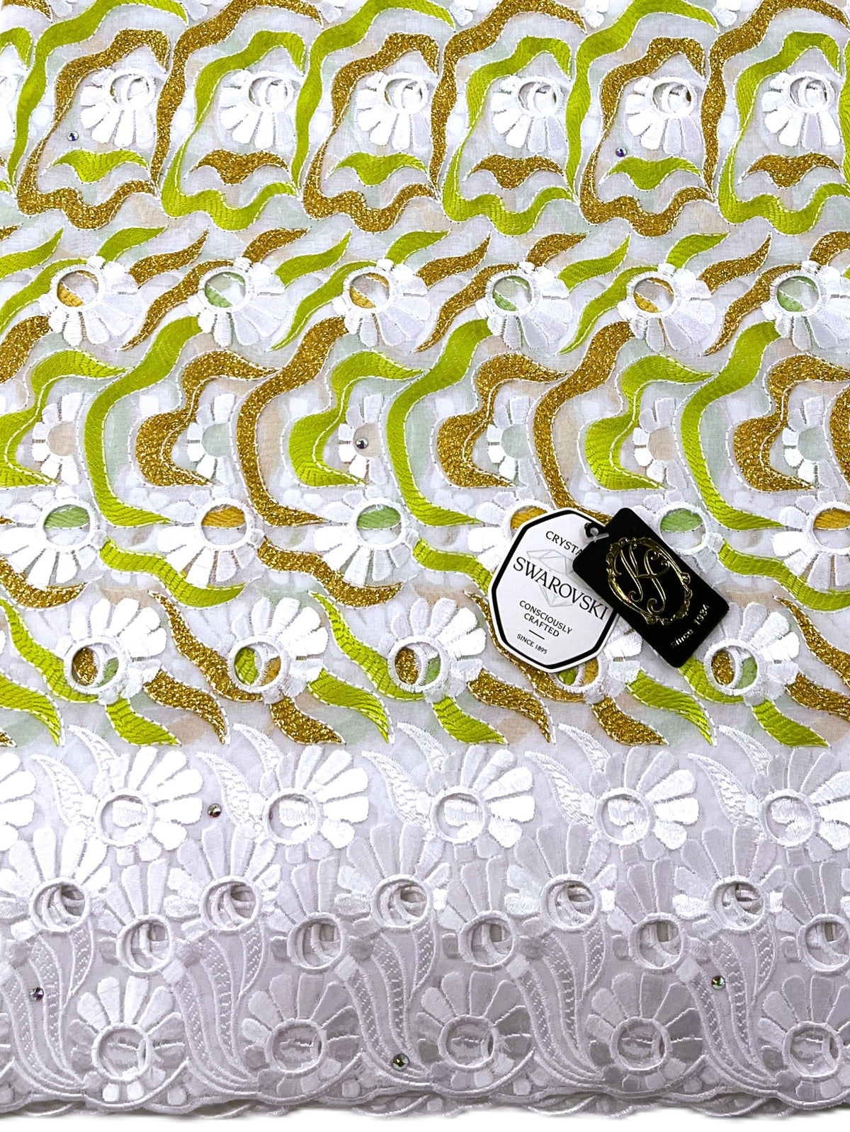 8151 Swiss Voile Allover w/Swarovski