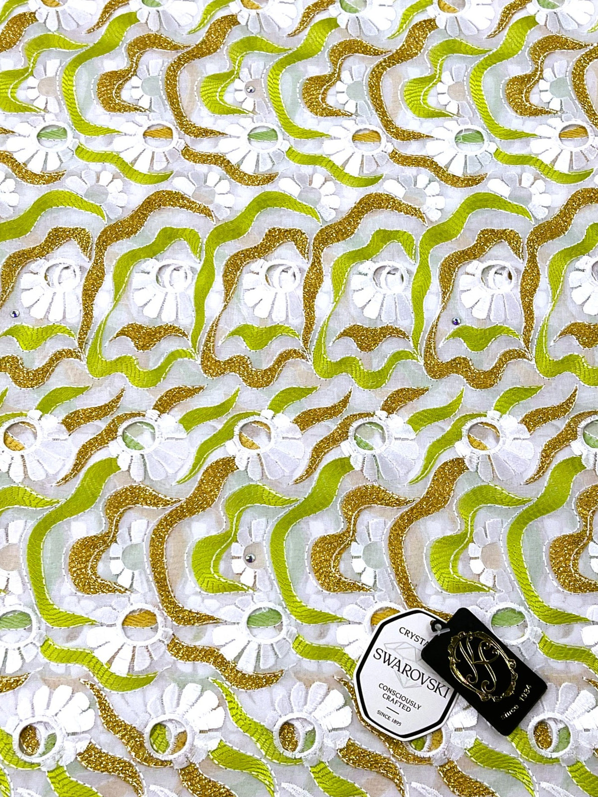 8151 Swiss Voile Allover w/Swarovski